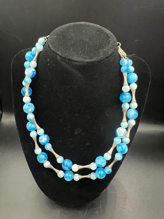 Blue Bead Necklace