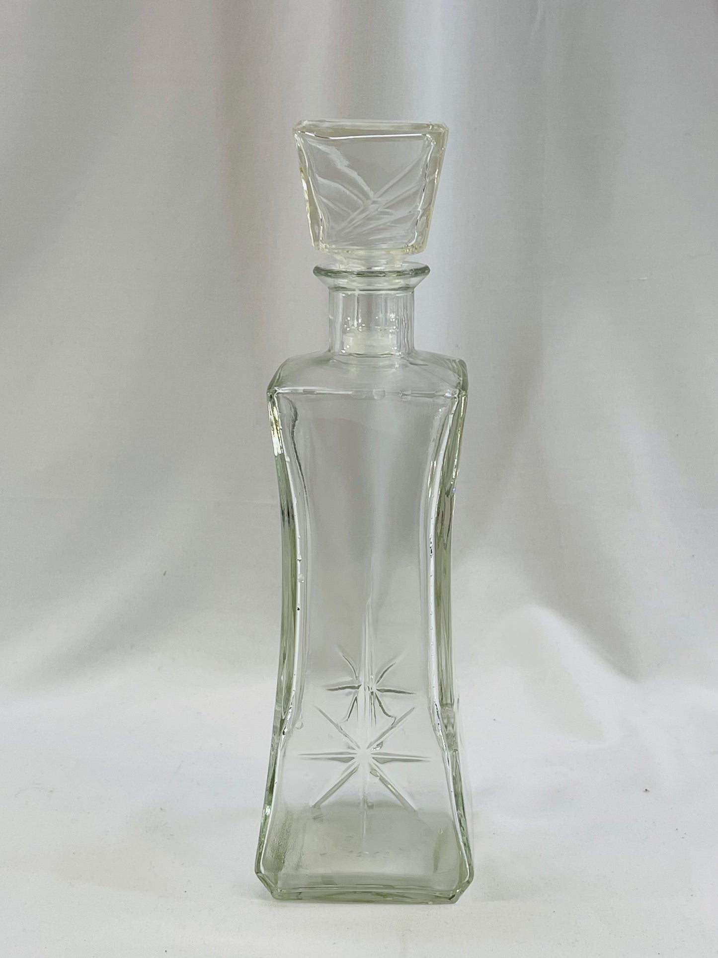 Atomic Pressed Glass Decanter