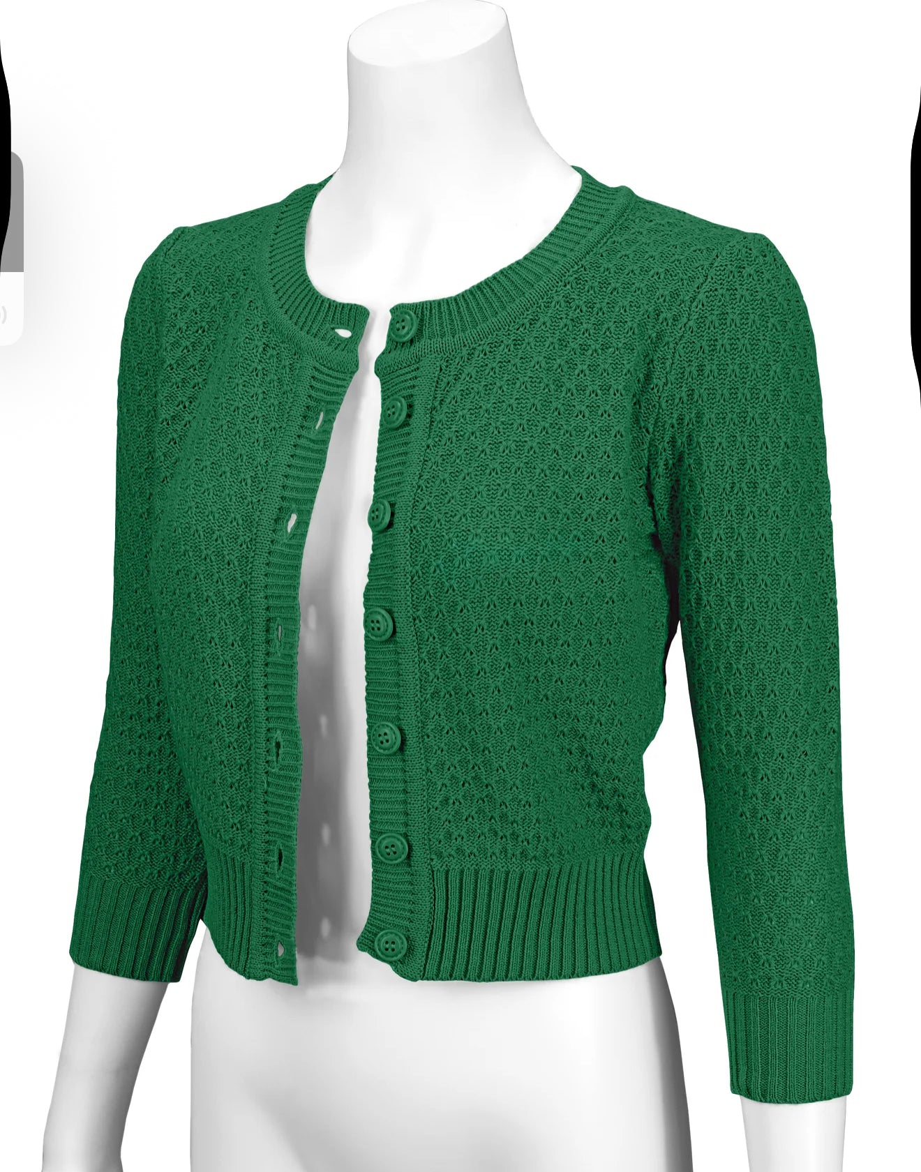 Ye Mak Classic Retro Cropped Cardigan