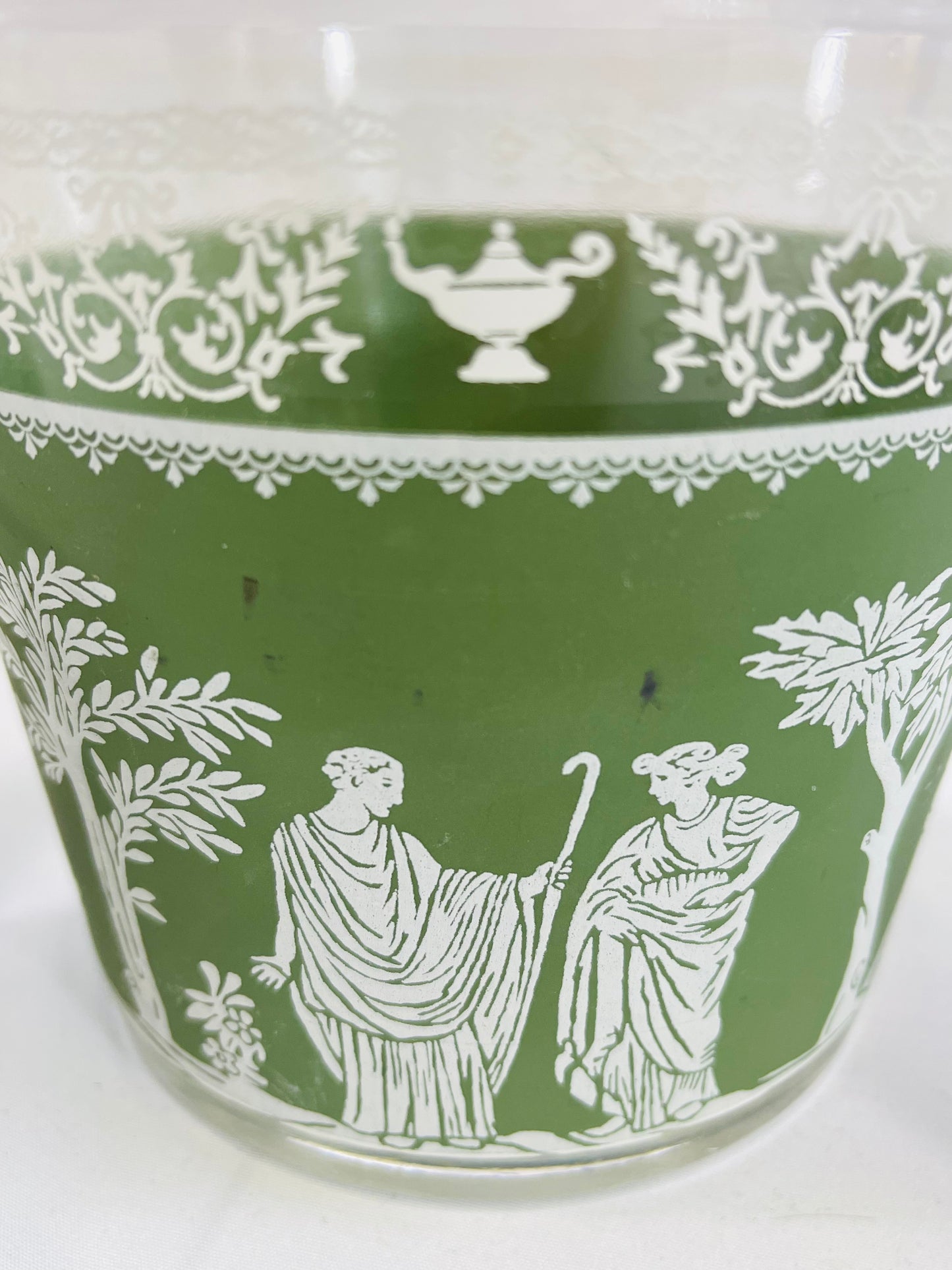 Jeannette Hellenic Ice Bucket & Glasses