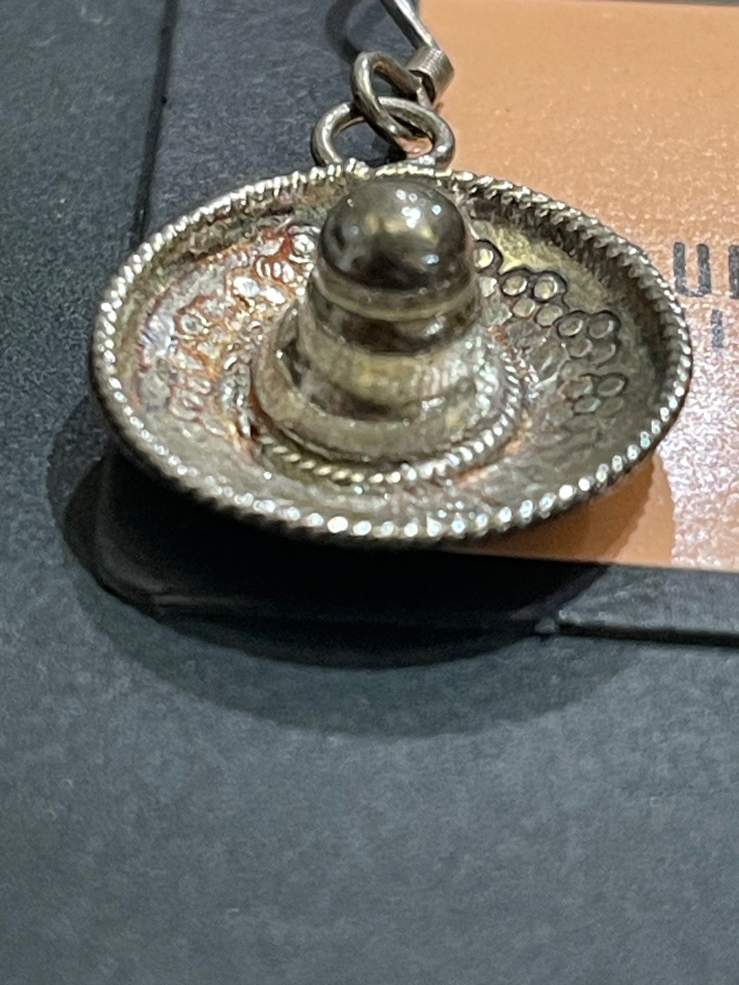 Mexican Silver Sombrero Earrings