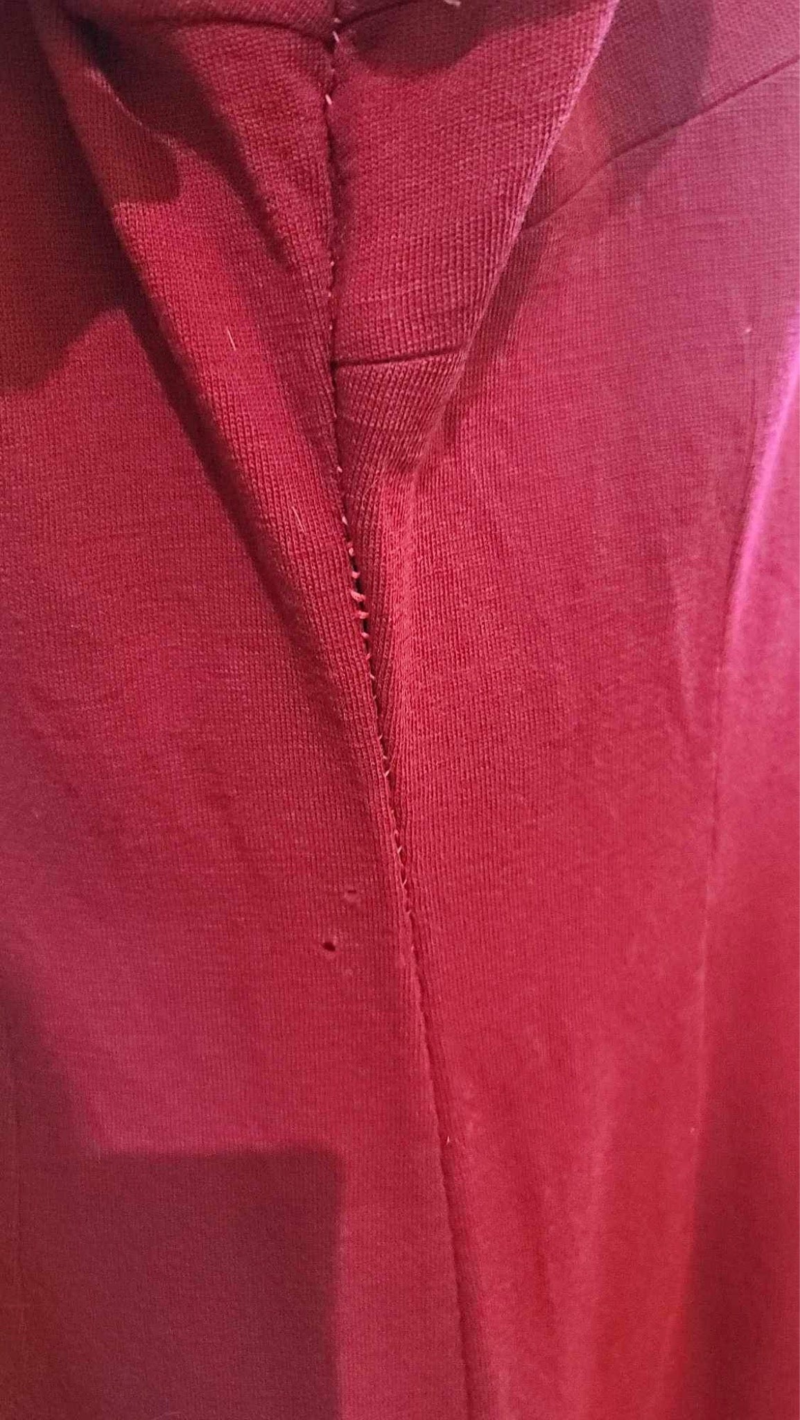 Severely Wounded Burgandy Dress