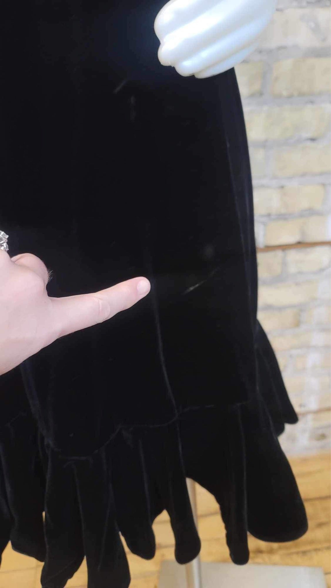 Little Black Velvet Dress