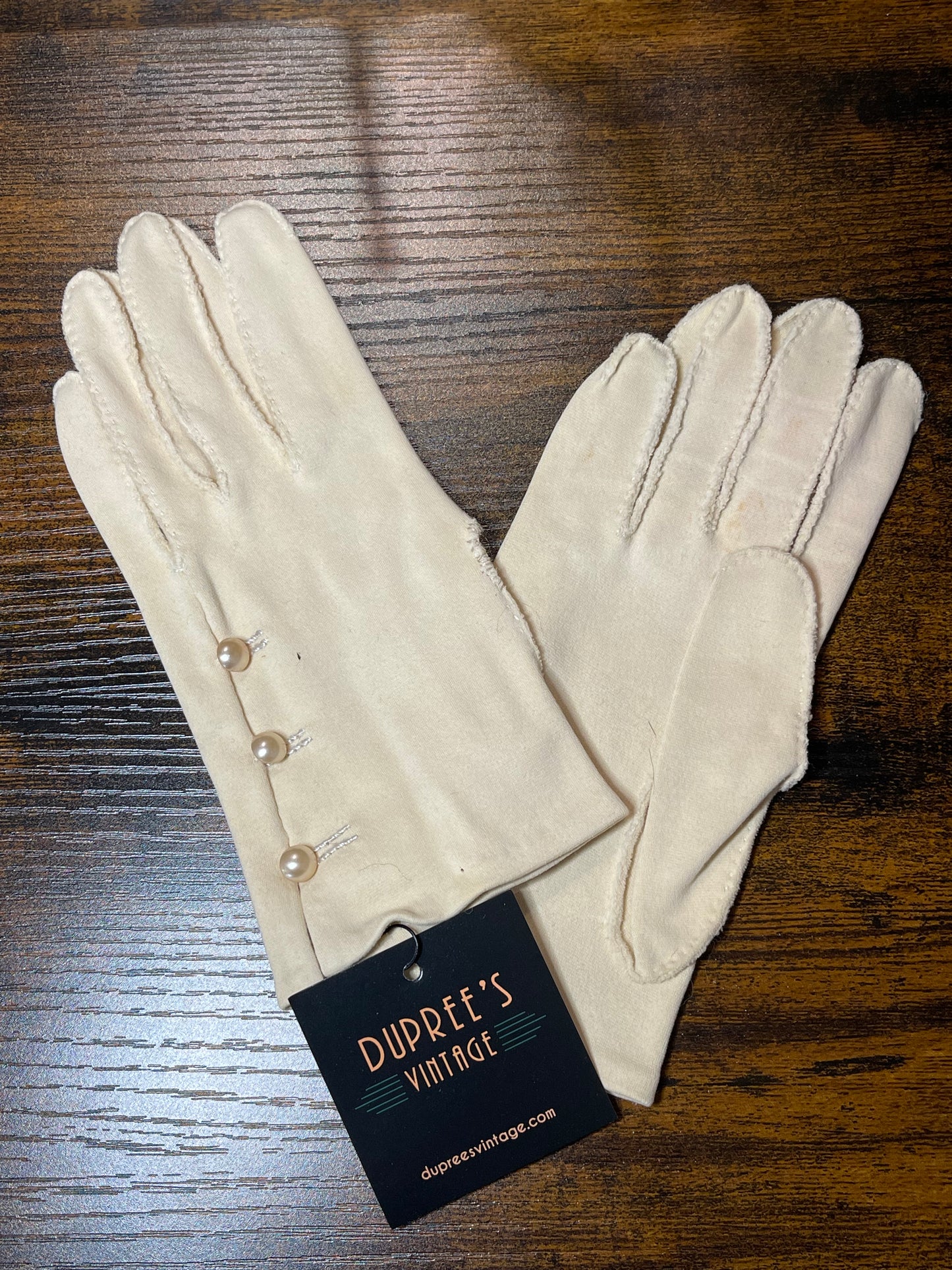 Ivory Wrist Length Gloves