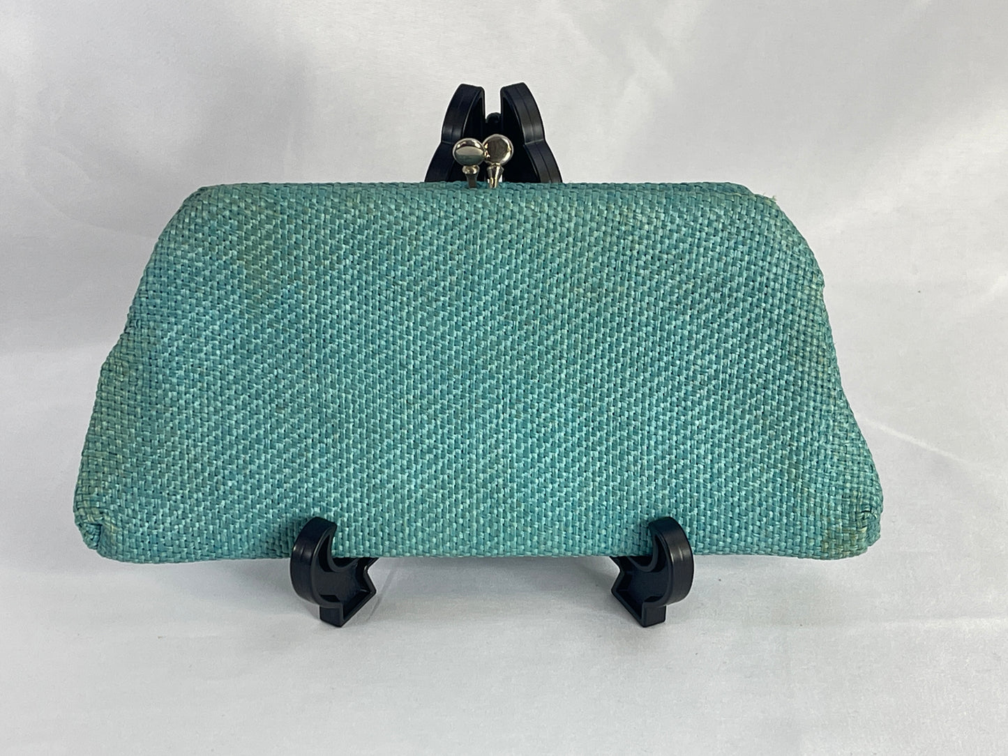 Teal Woven Clutch
