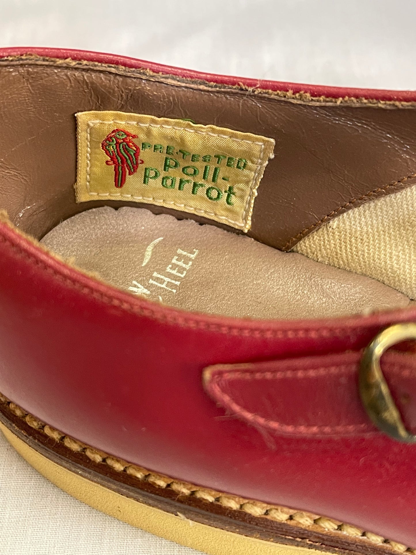 Poll-Parrot Girl’s Red Leather Shoes