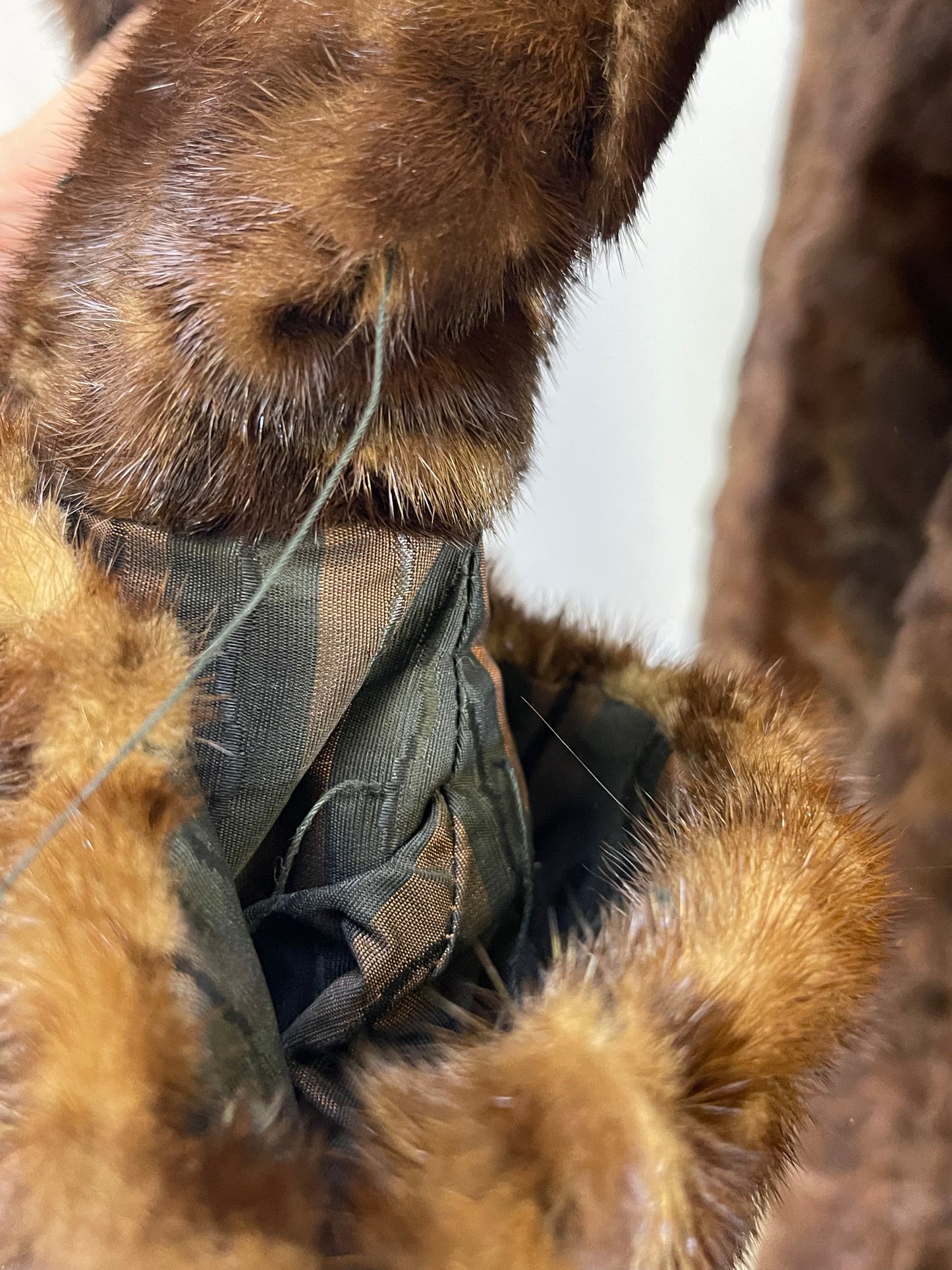 George Vares Herringbone Mink Coat