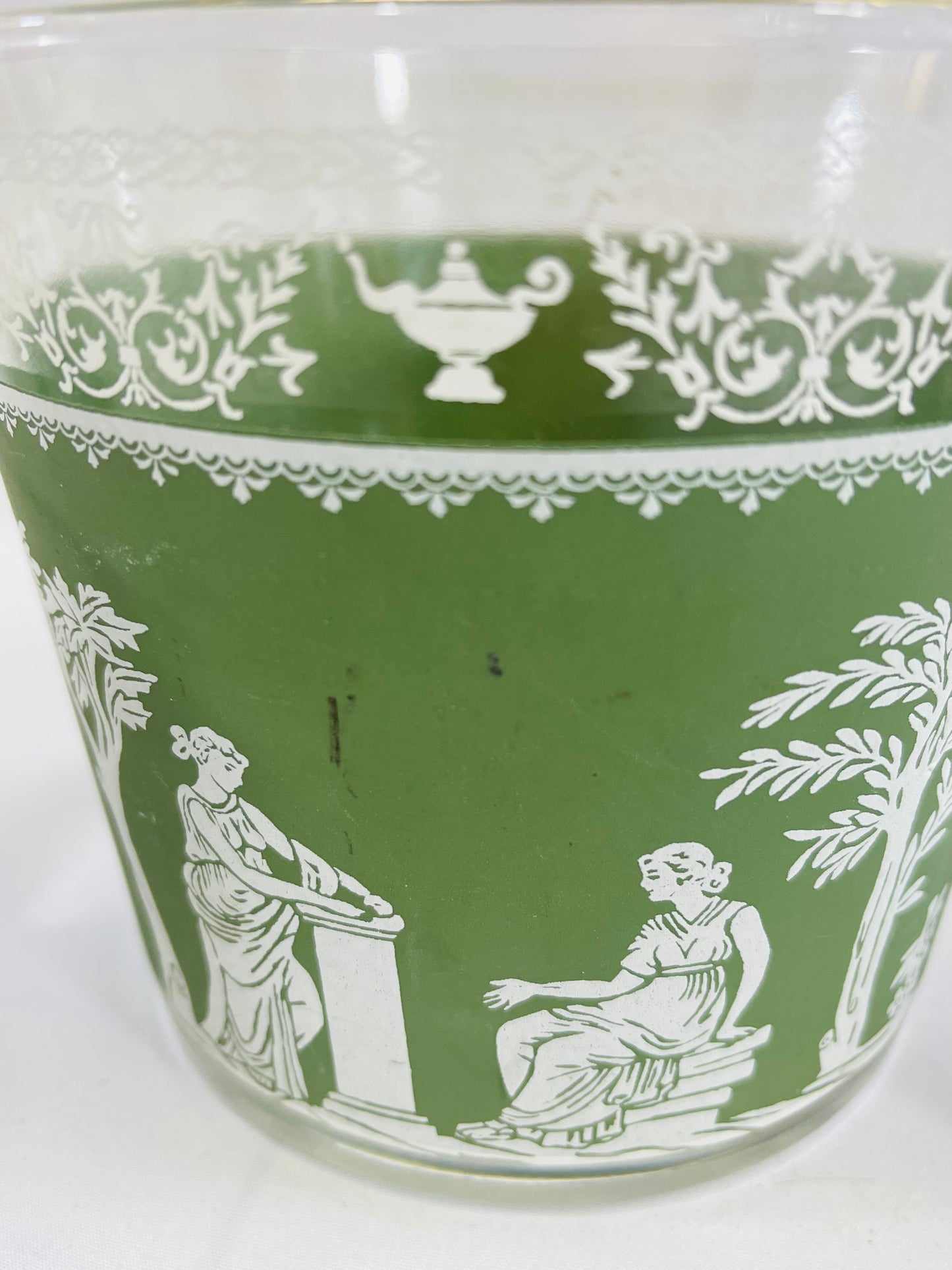 Jeannette Hellenic Ice Bucket & Glasses