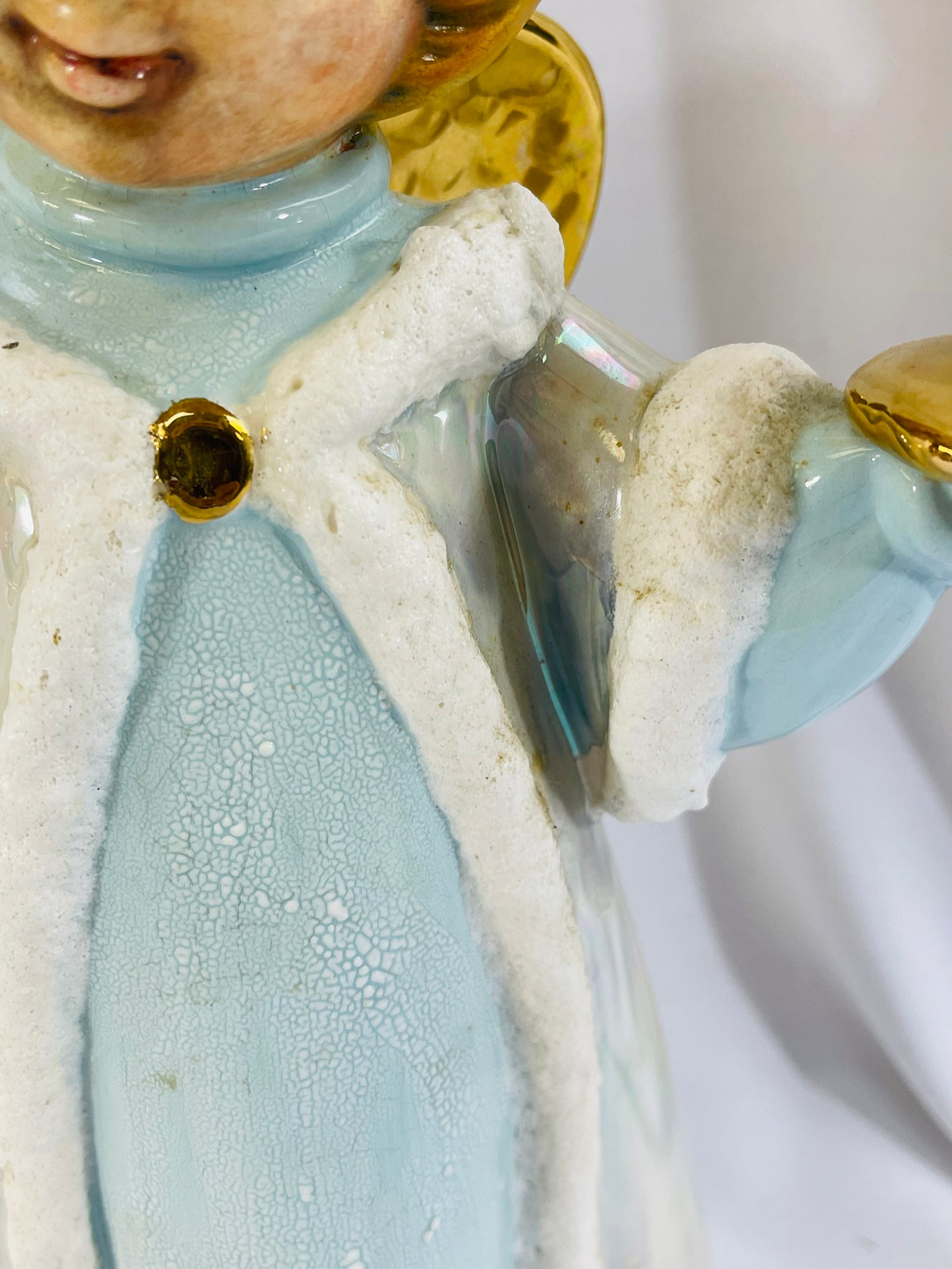 Hand Painted Angel candle holder