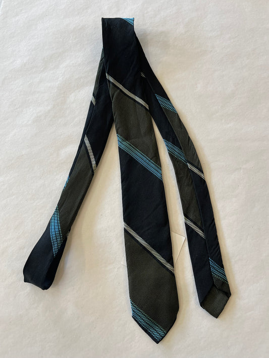 Green Stripe Necktie