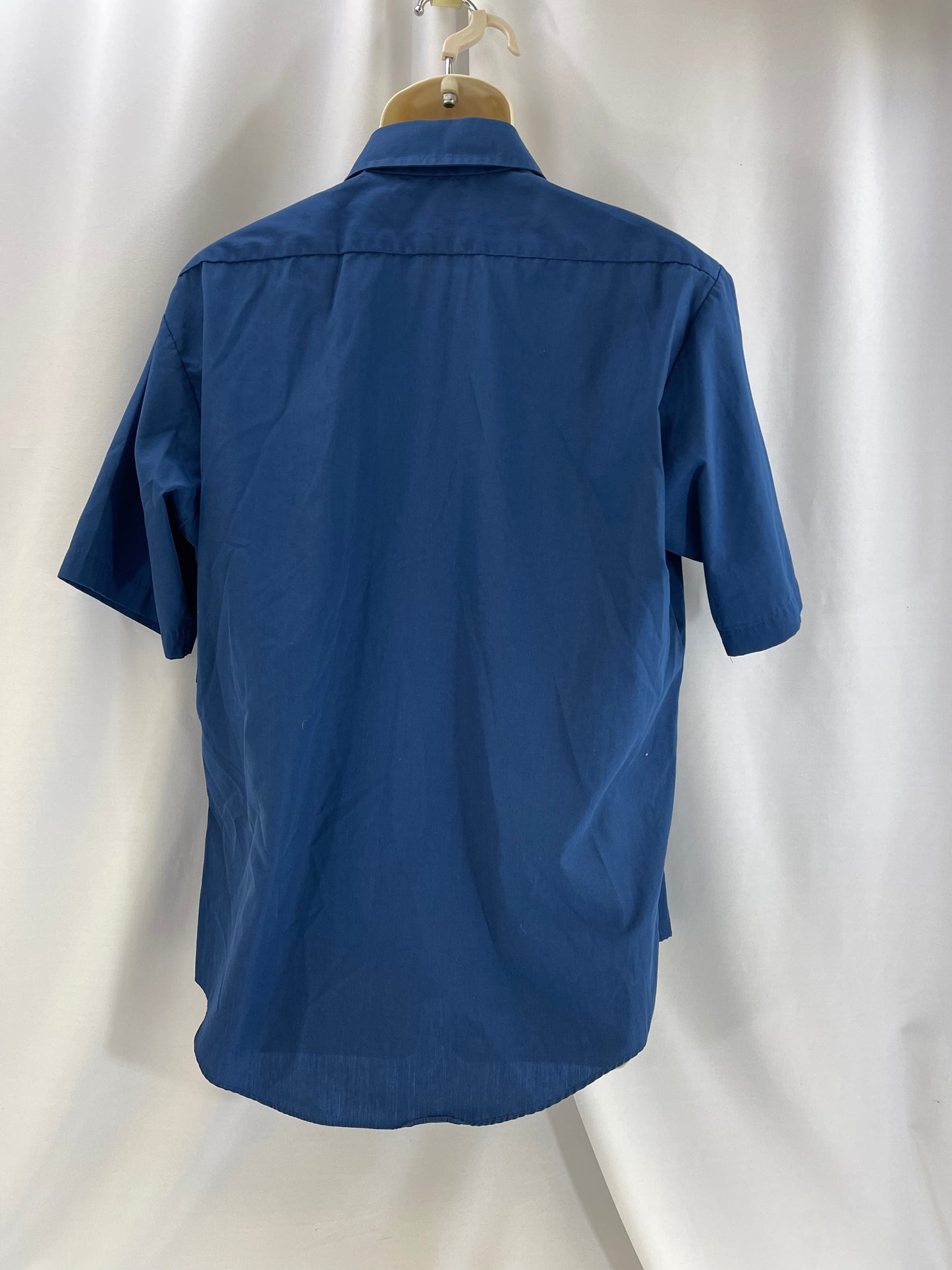 Blue Short Sleeve Button Down Shirt