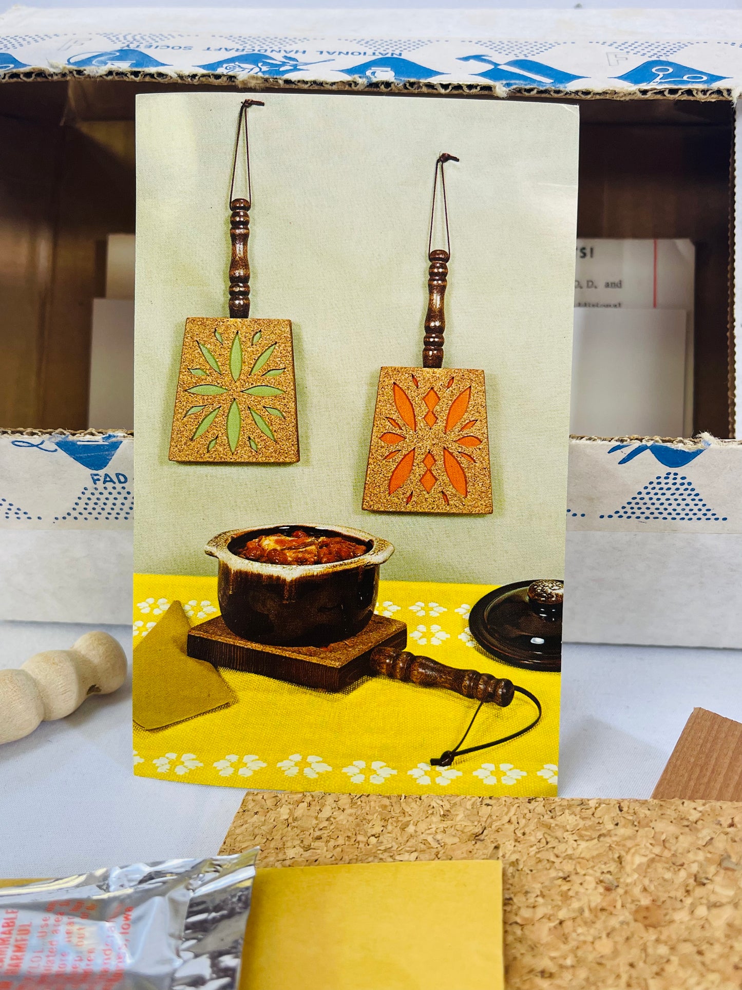 Vintage Fad of the Month Craft Project - Cork Trivet