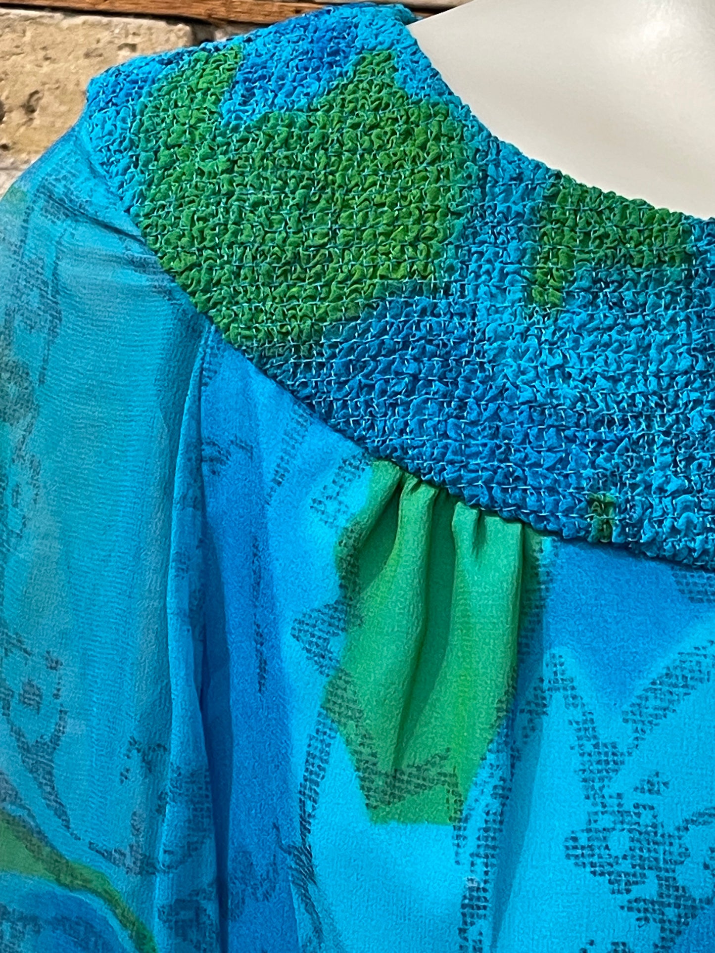 60s Blue Shift Dress - Volup