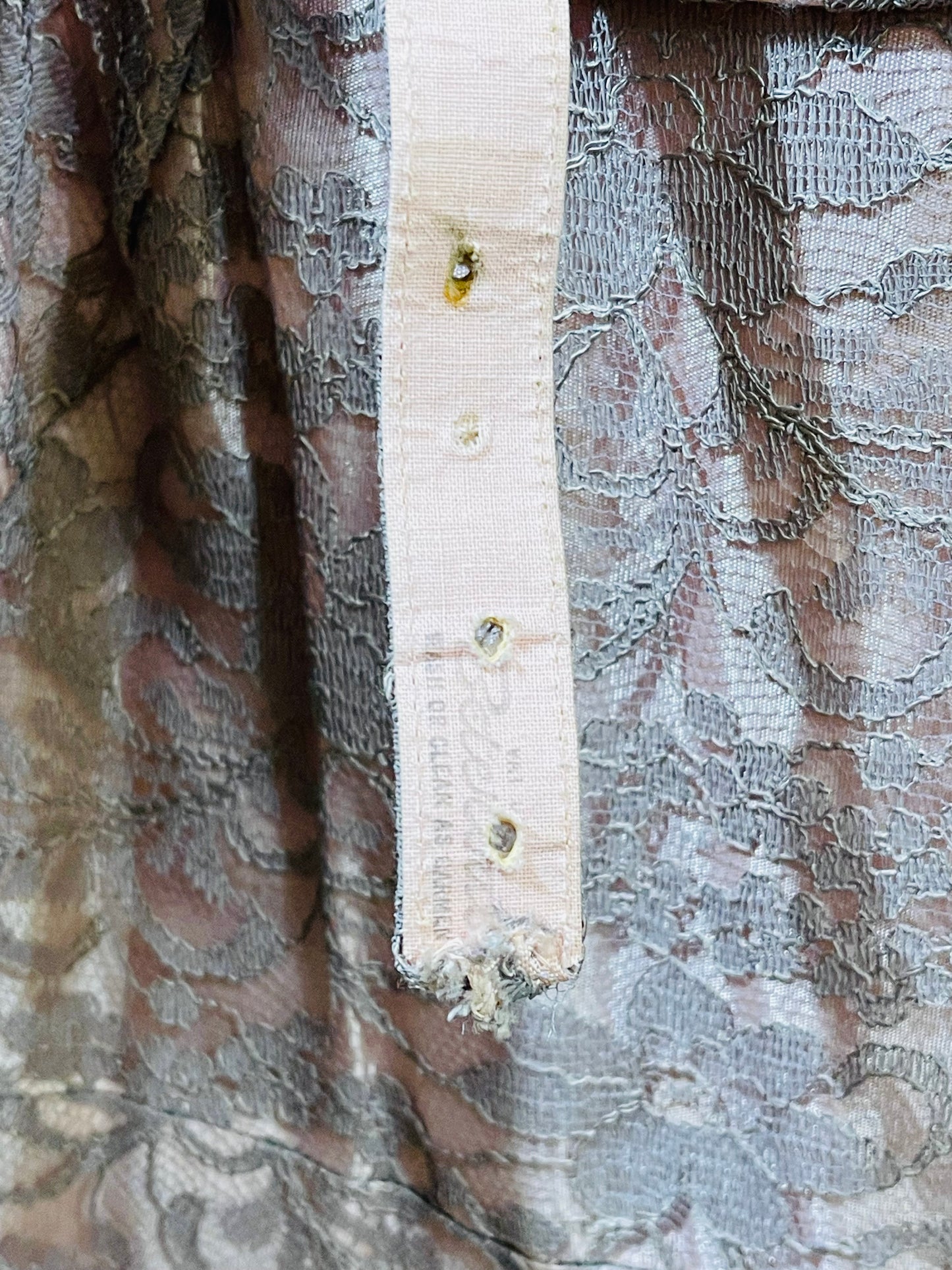 50s Mauve Lace Dress