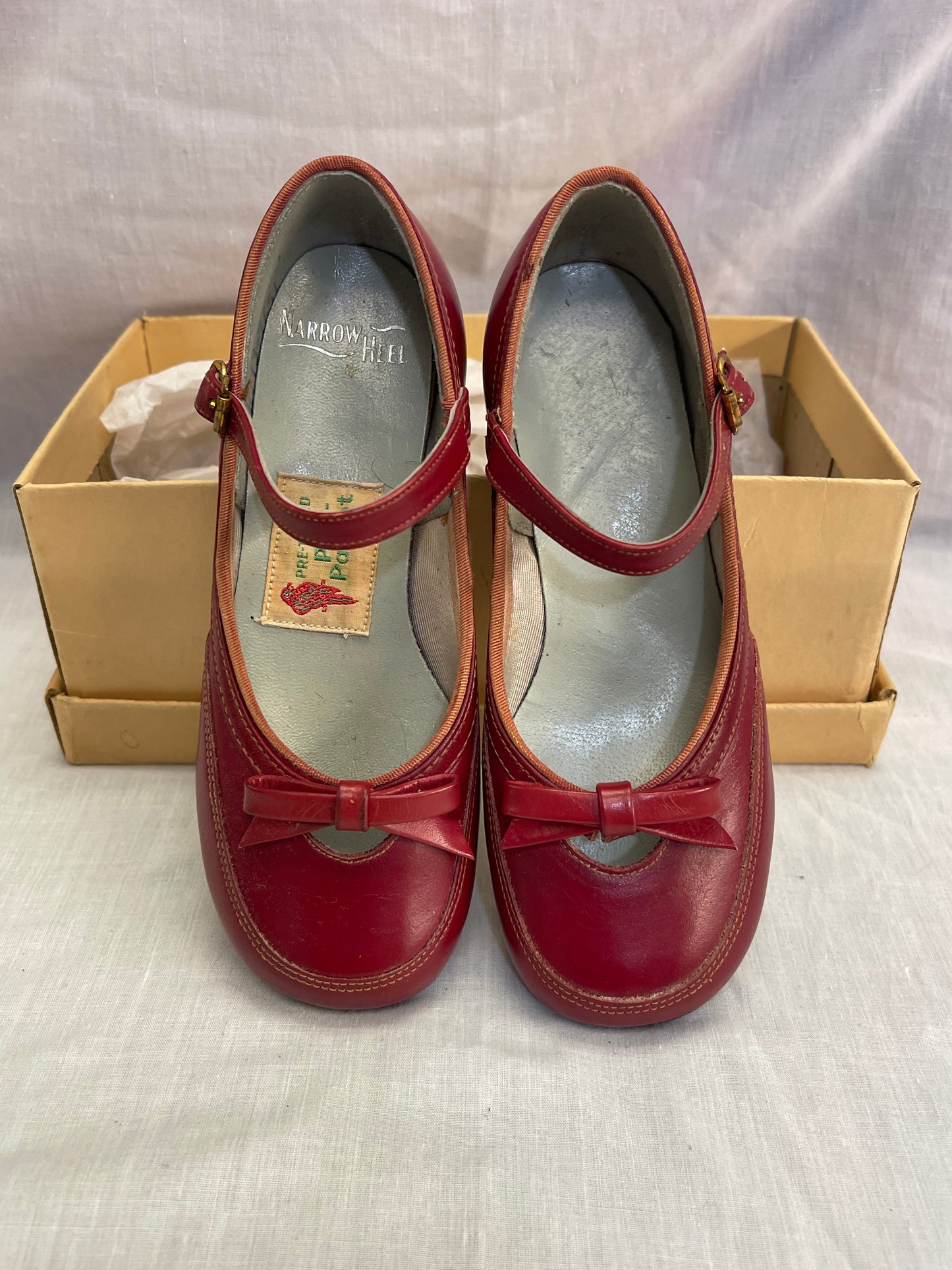 Poll-Parrot Girl’s Red Leather Shoes