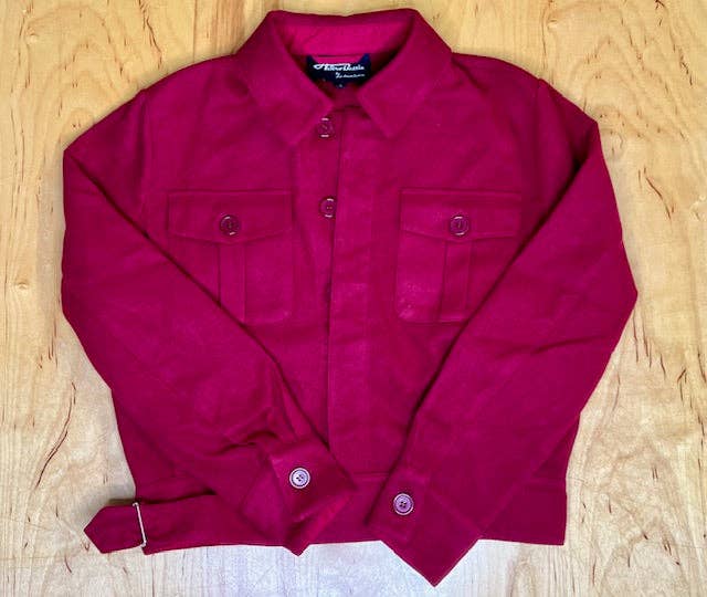 1940's Ida Work Jacket-Cranberry