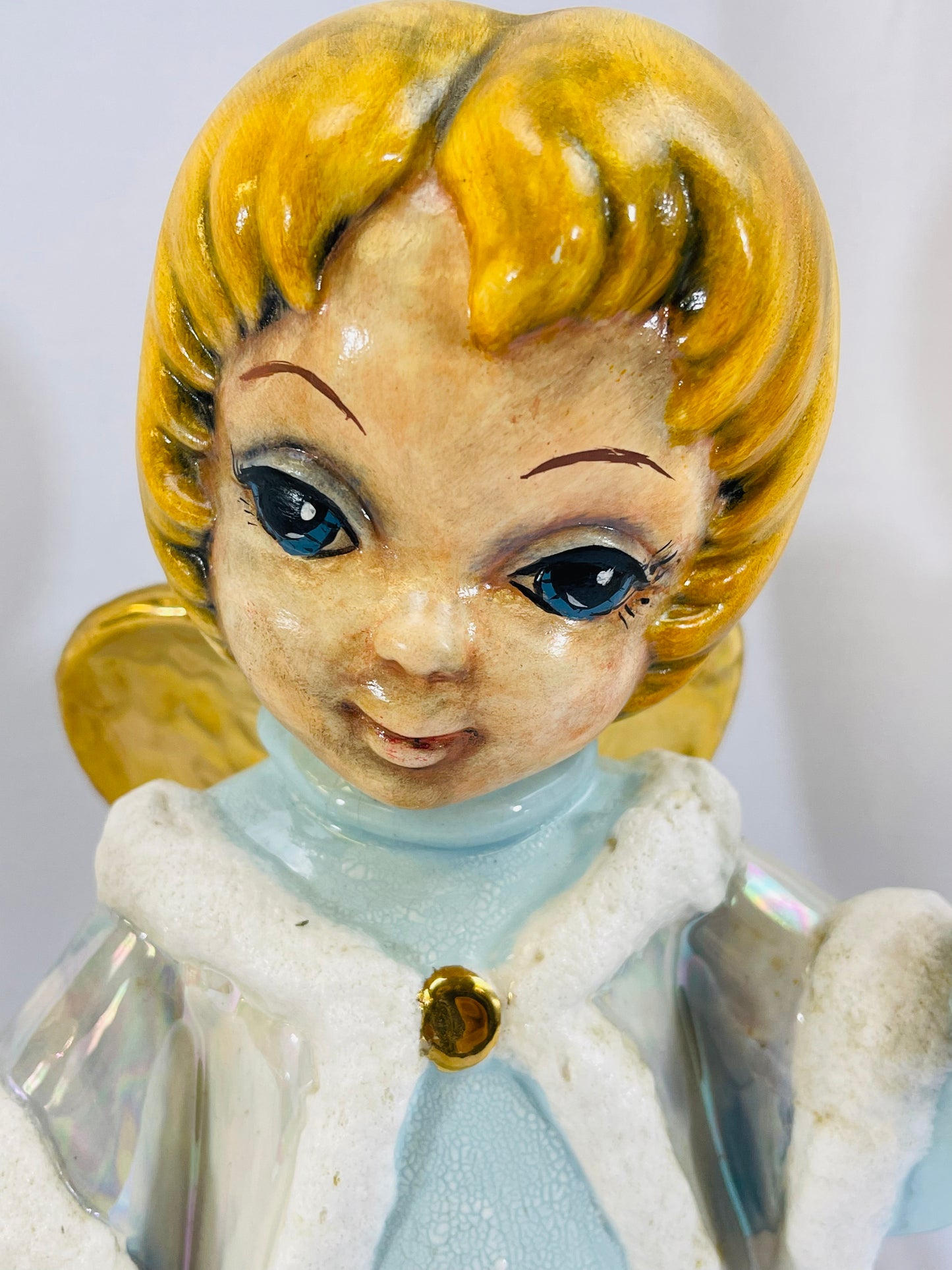 Hand Painted Angel candle holder