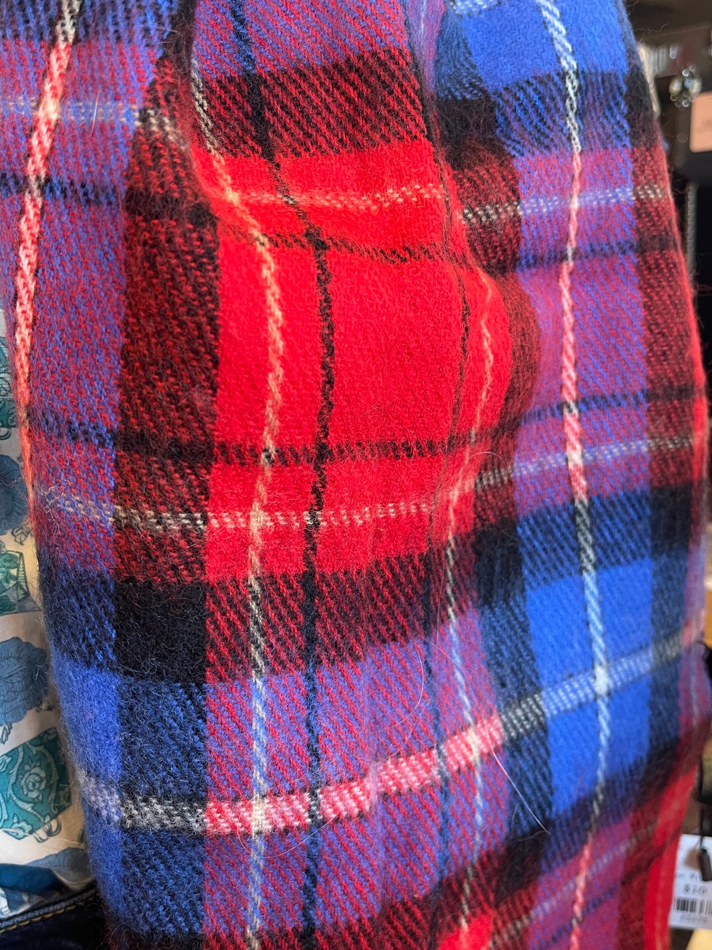 Vibrant Plaid Scarf