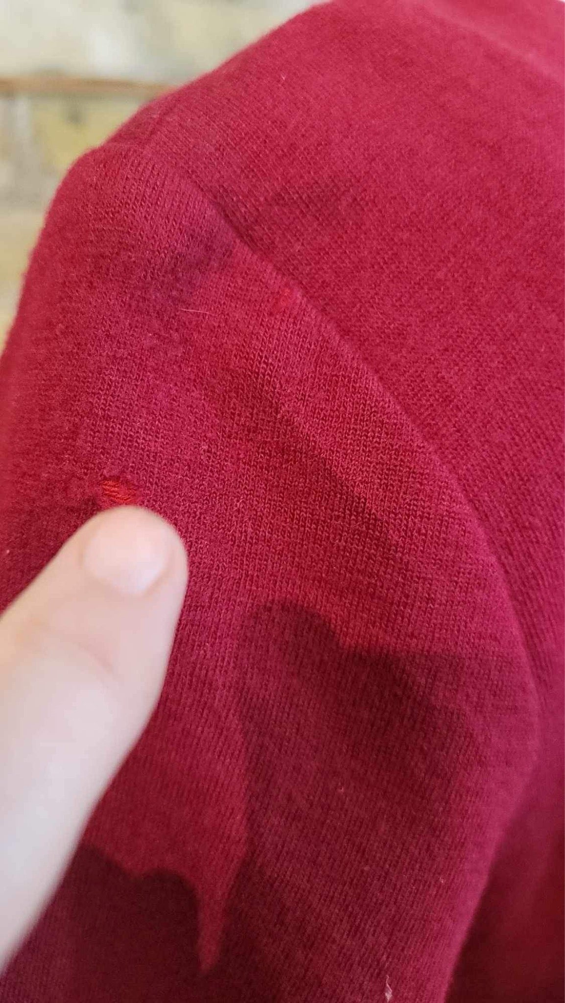 Severely Wounded Burgandy Dress