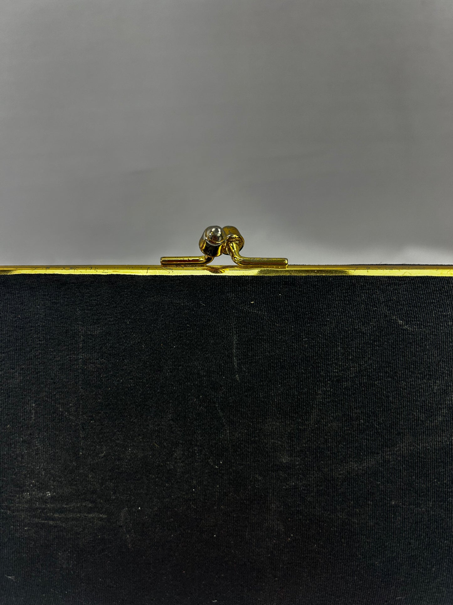 Black Rectangle Clutch with Bow