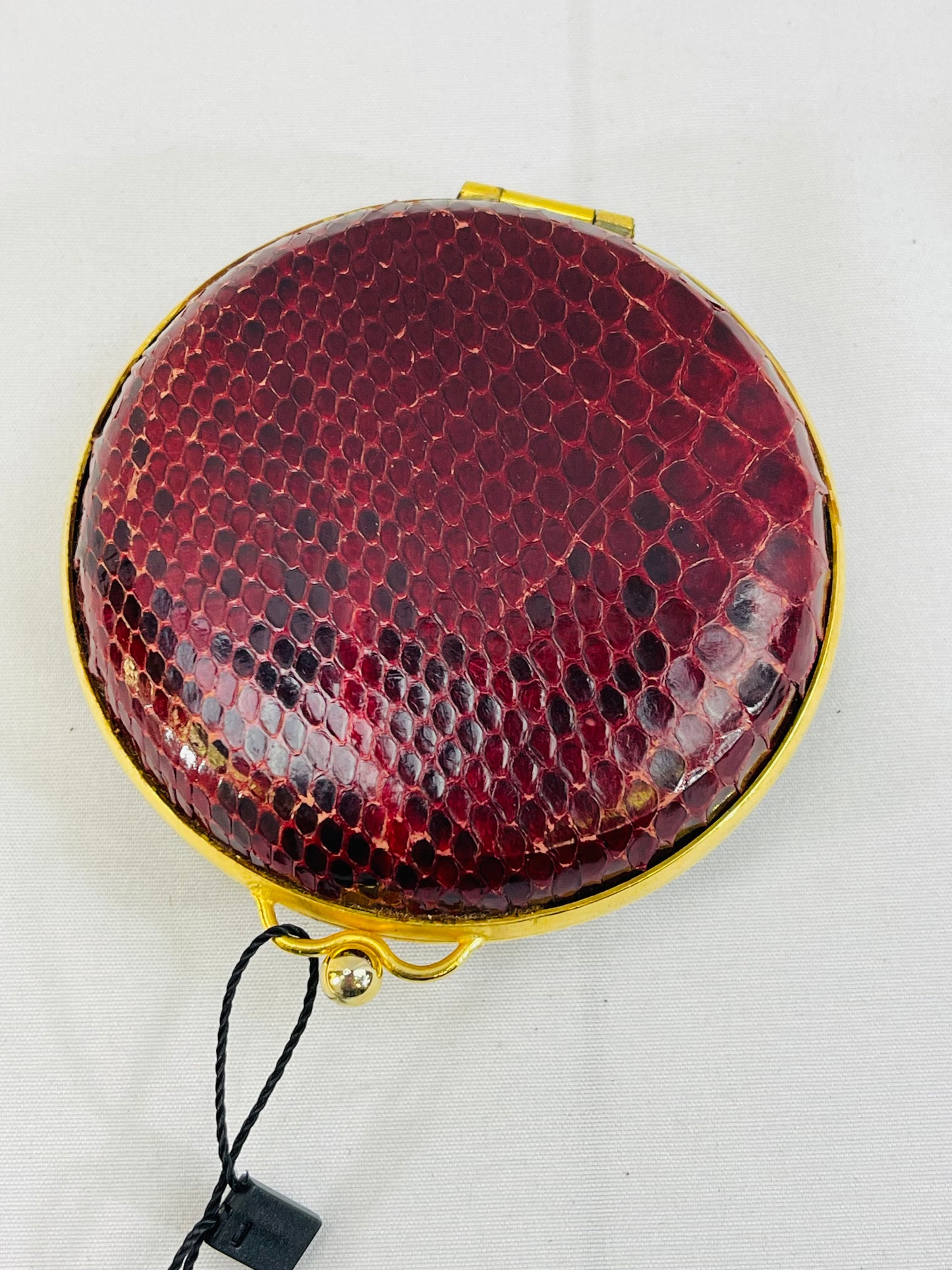 Faux Snakeskin Compact