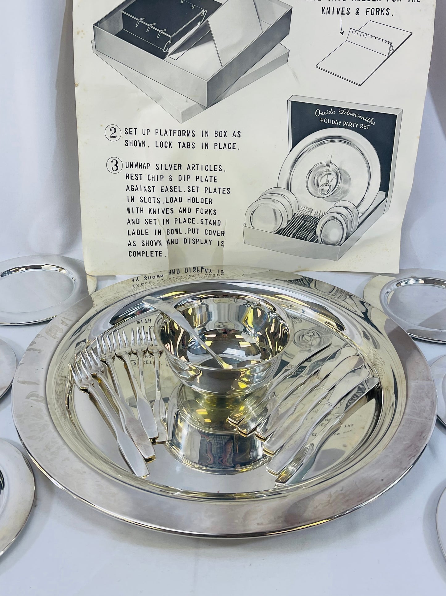 Oneida Holiday Party Set in Original Box