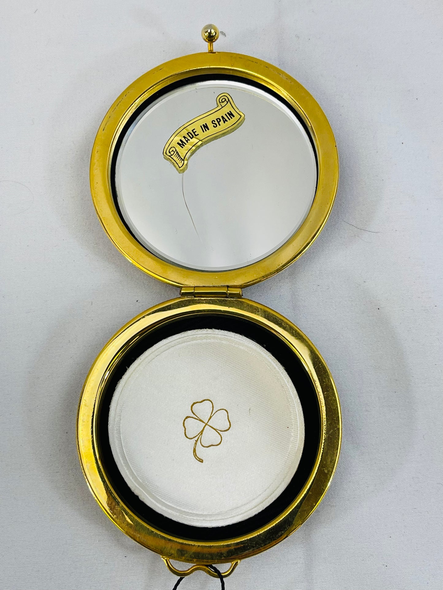 Faux Snakeskin Compact
