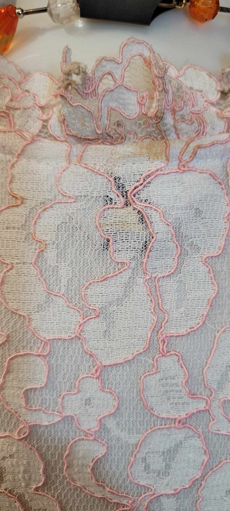 70s Lace Dressing Gown