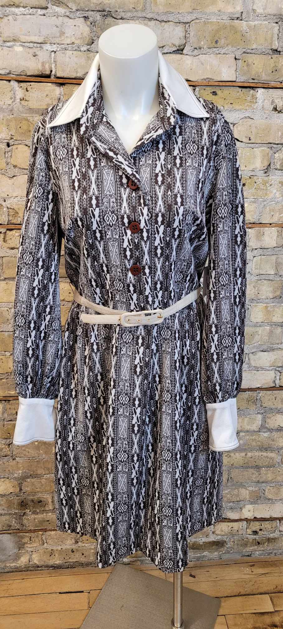 Funky 70s Shirt Dress