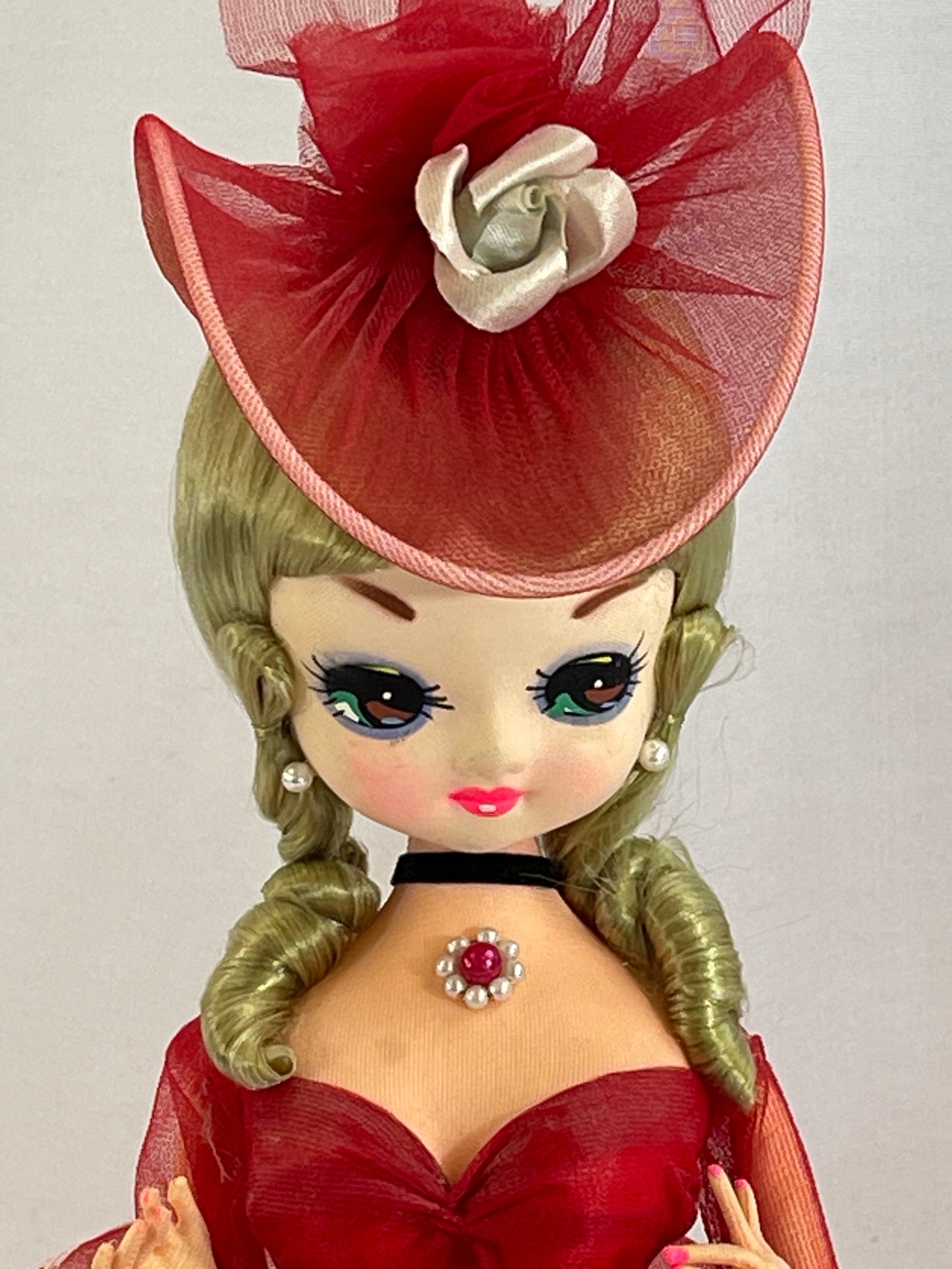 70s Bradley Doll Red Dress