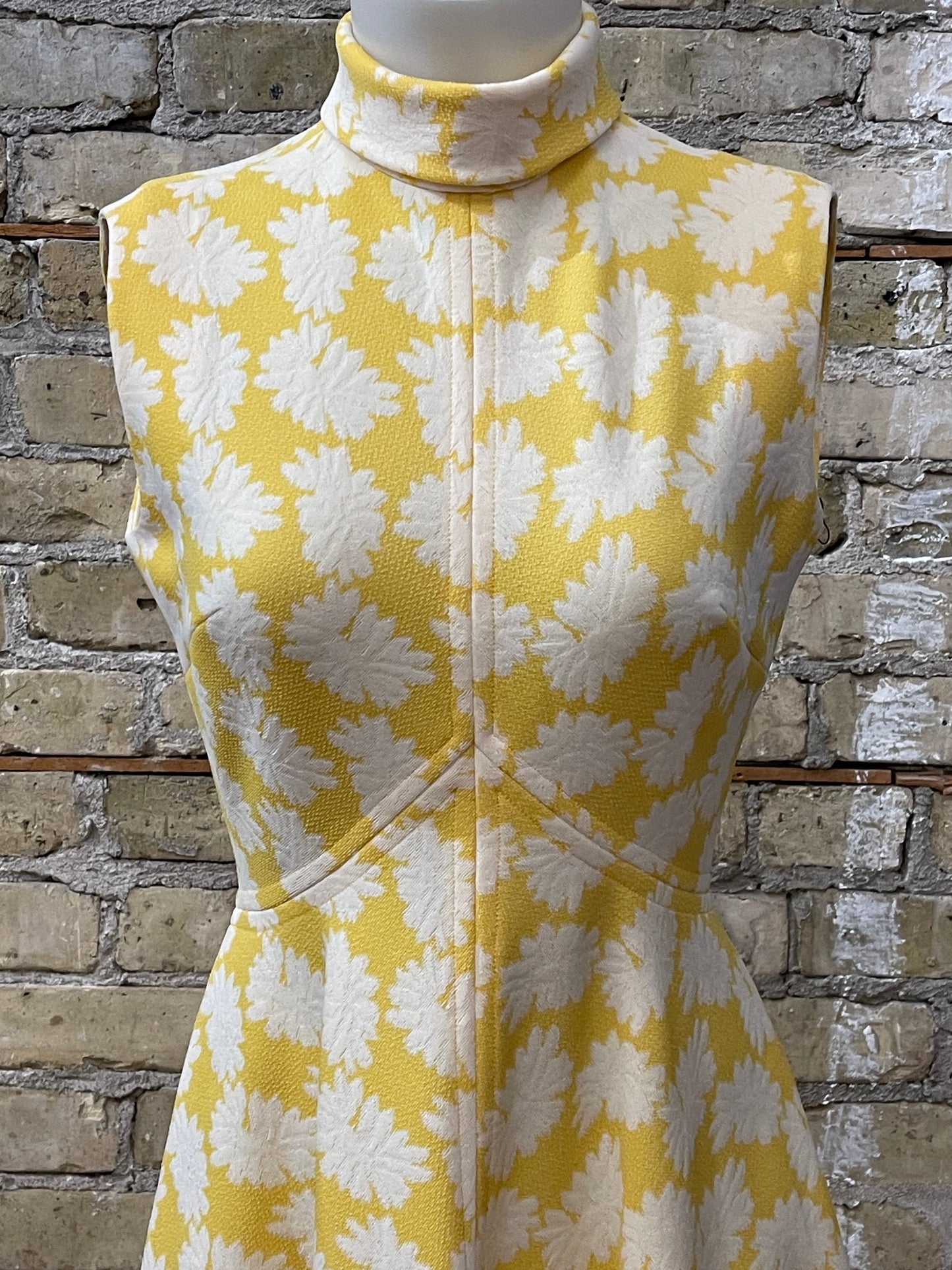 70s Yellow Floor Length Dress