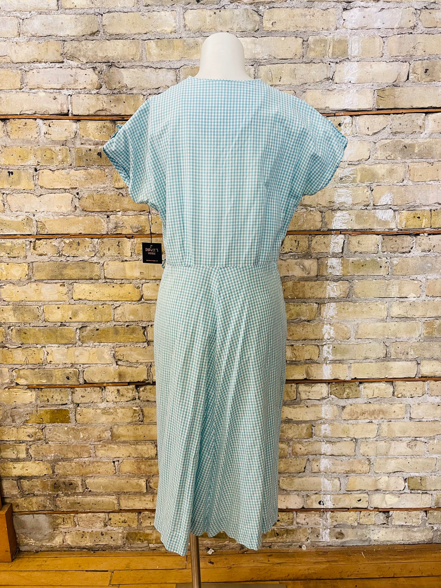 Blue Gingham Day Dress