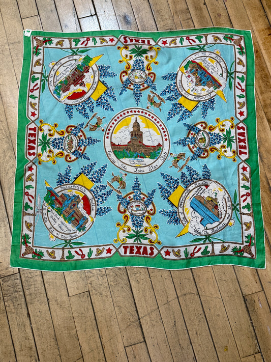 50s Texas souvenir scarf