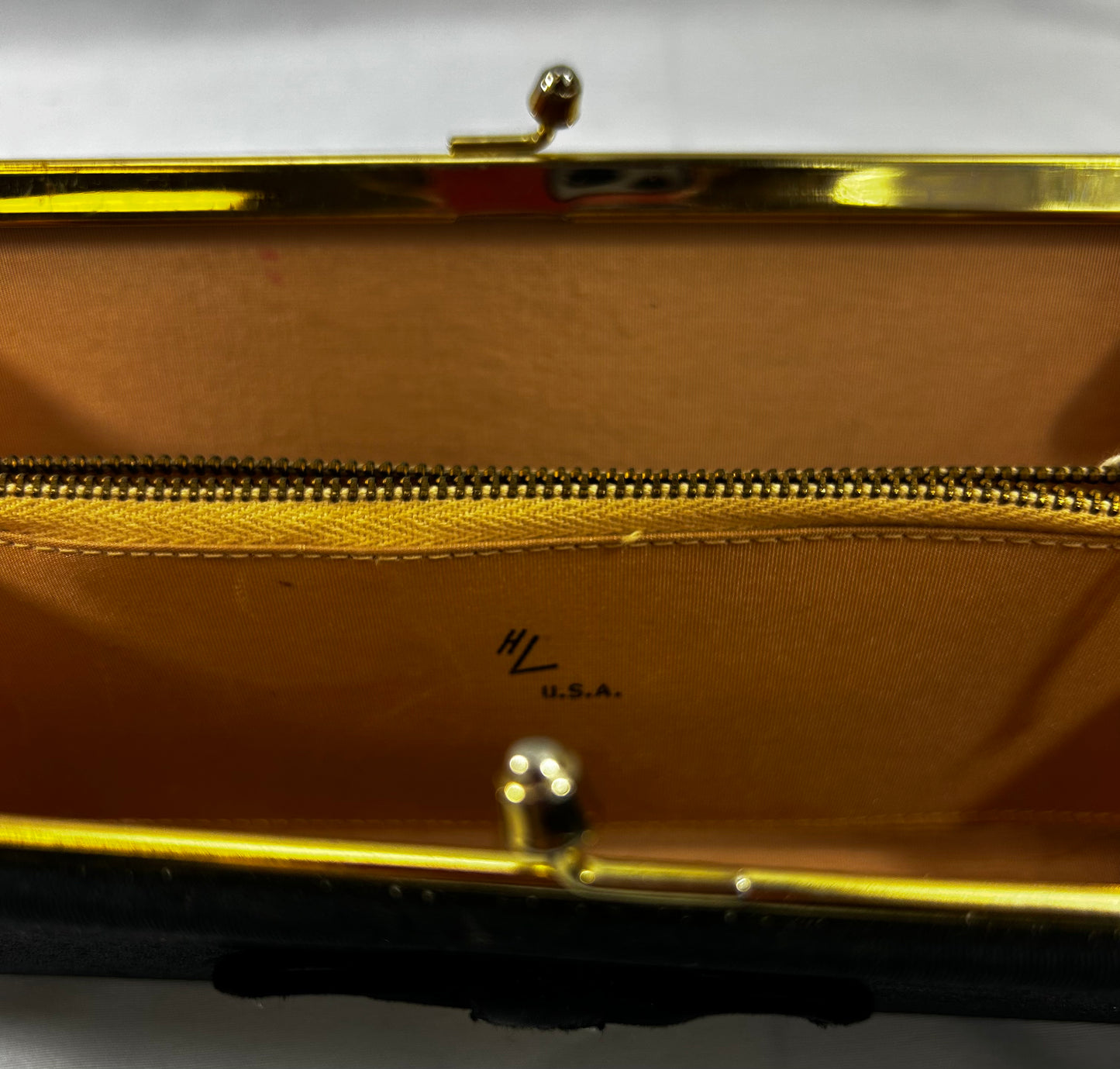 Black Rectangle Clutch with Bow