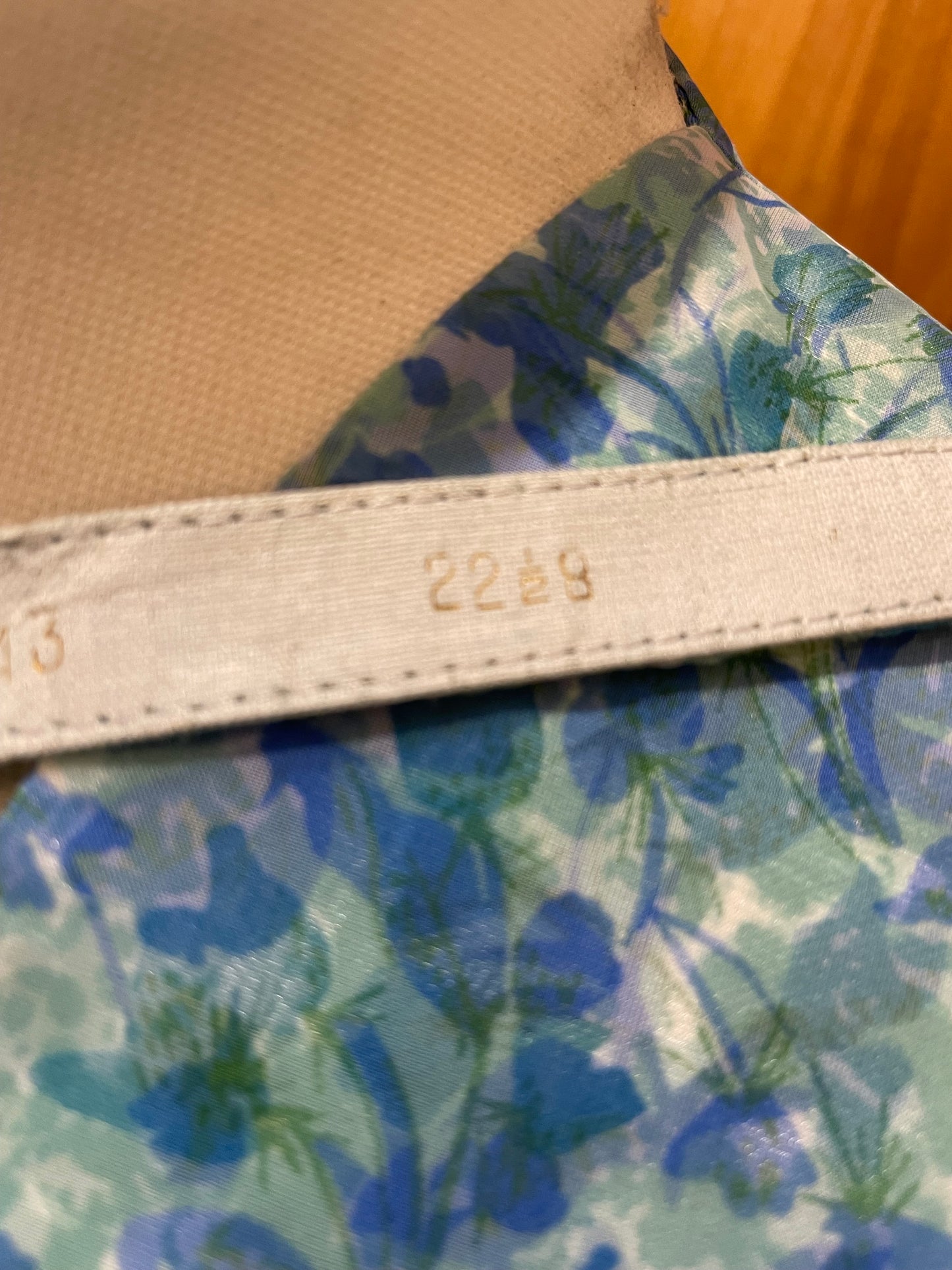 Leslie Grey 50s Blue Floral Party Dress