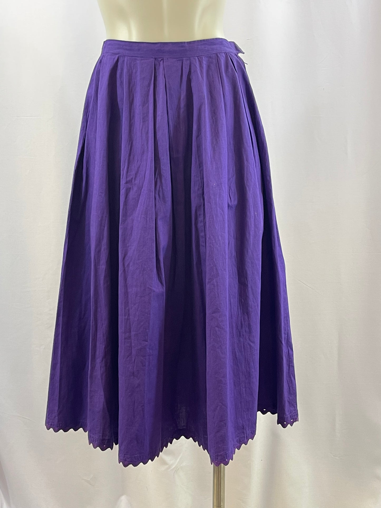 Purple Cotton Skirt