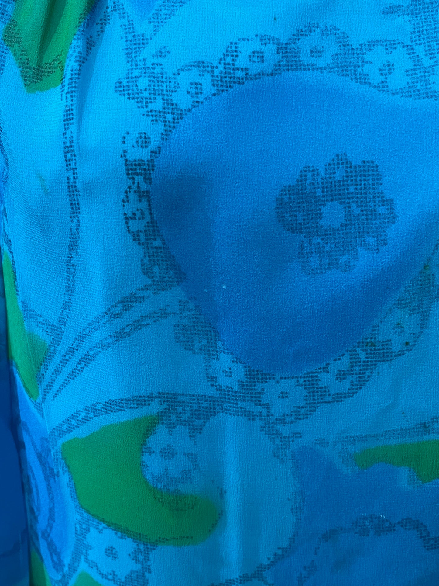 60s Blue Shift Dress - Volup