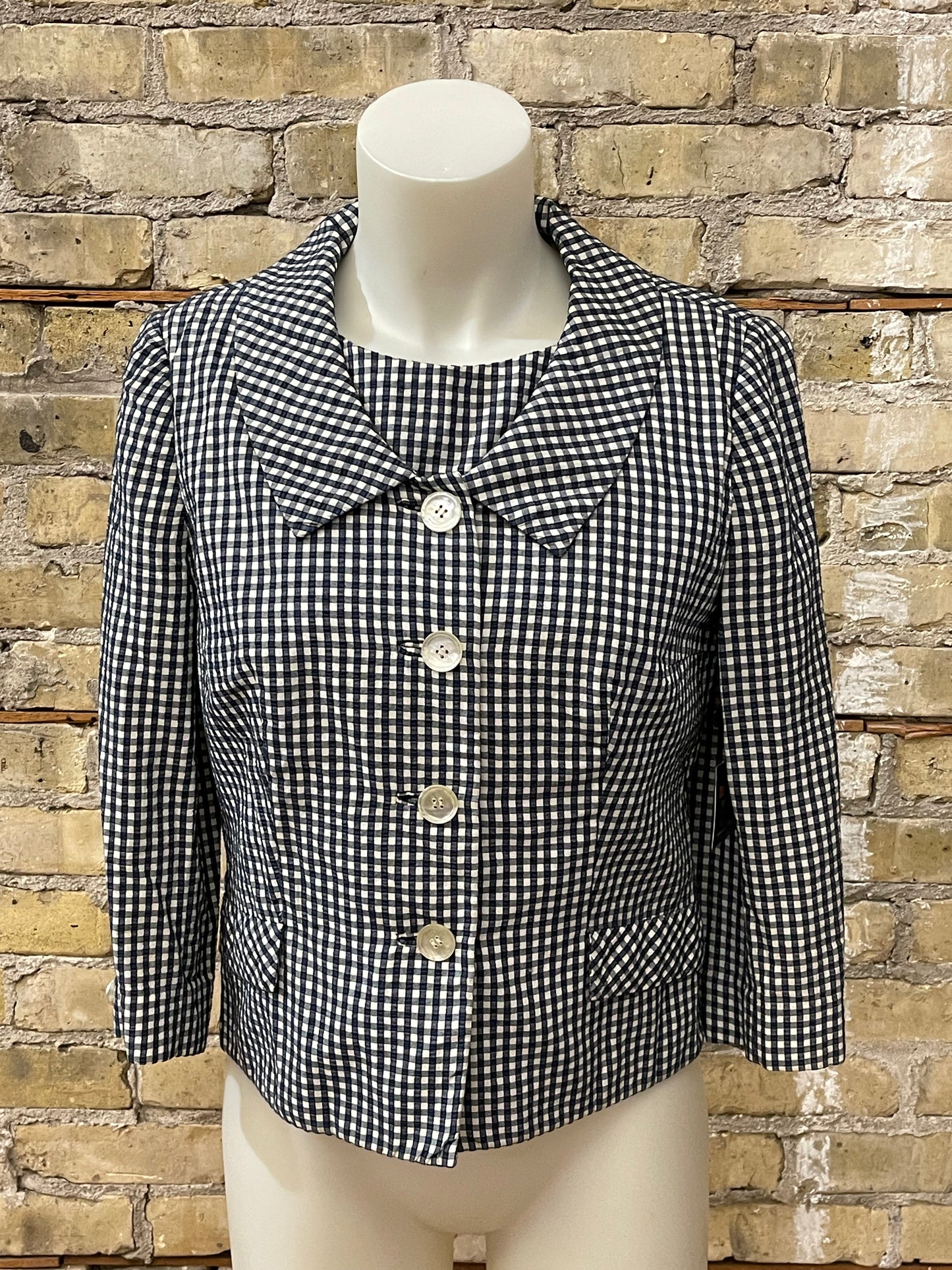 50s Gingham Blouse & Jacket
