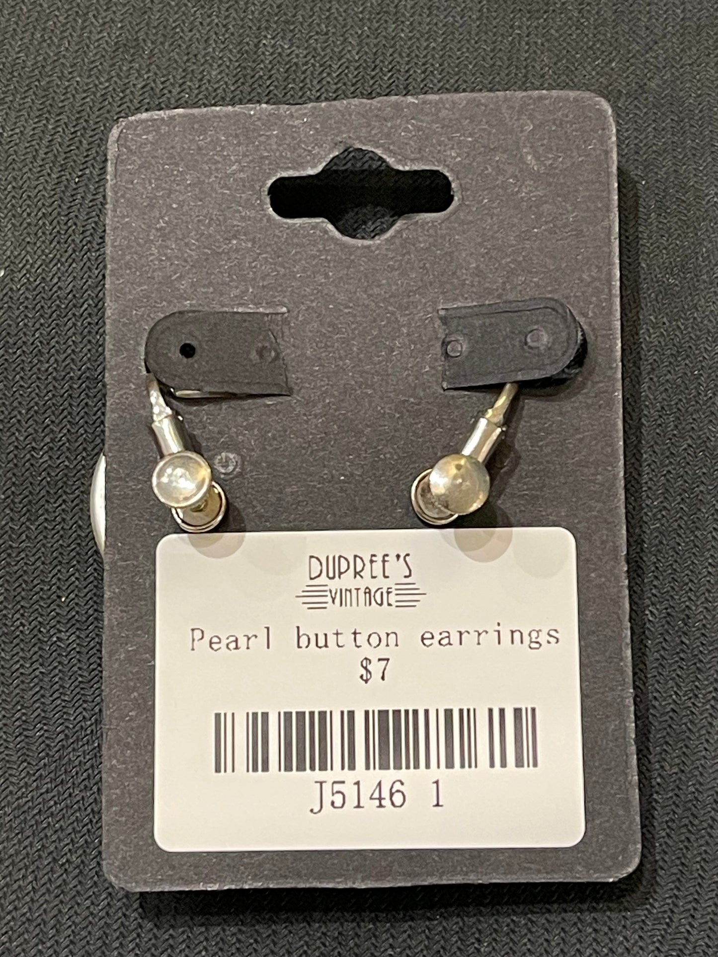 Pearlized Dome Screw Back Earrings