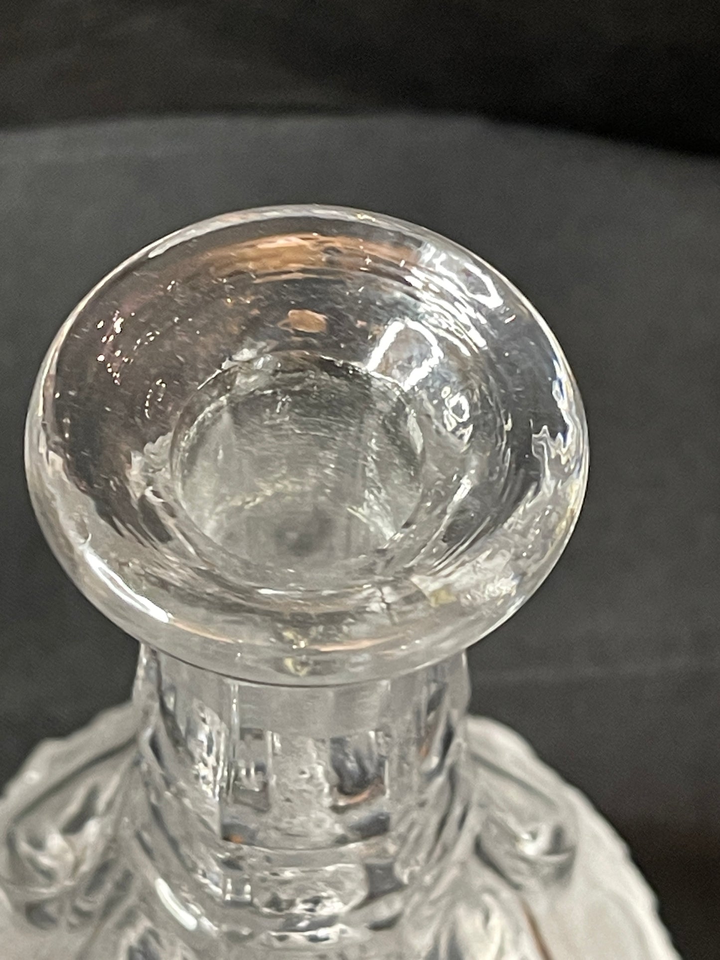 Elegant Etched Rose Decanter
