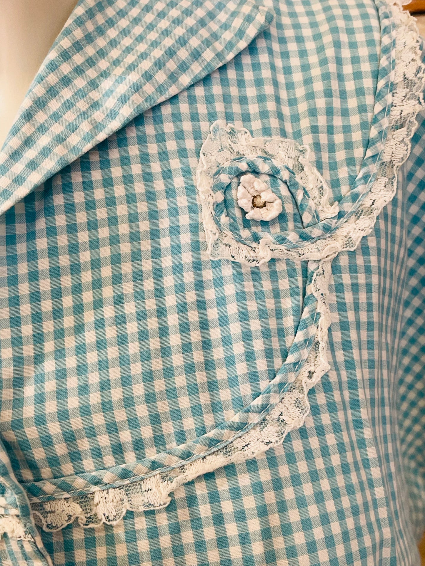 Blue Gingham Day Dress