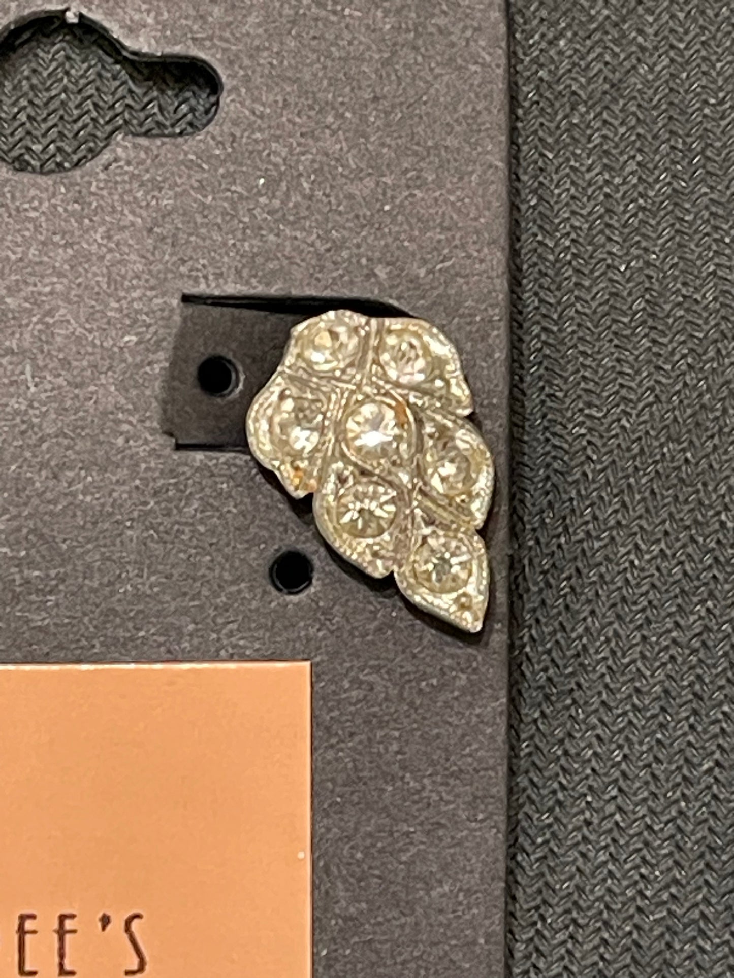 Art Deco Rhinestone Clip Earrings