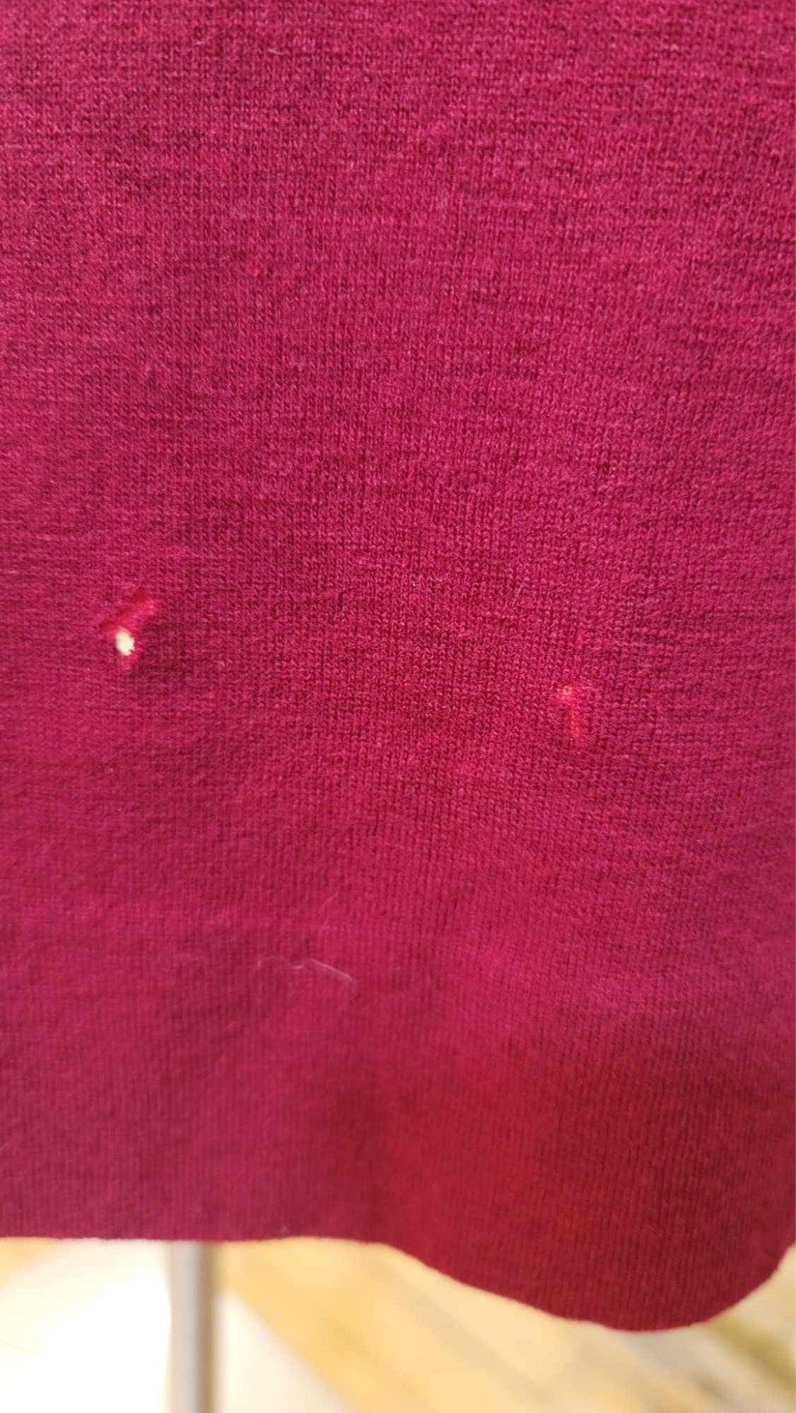 Severely Wounded Burgandy Dress