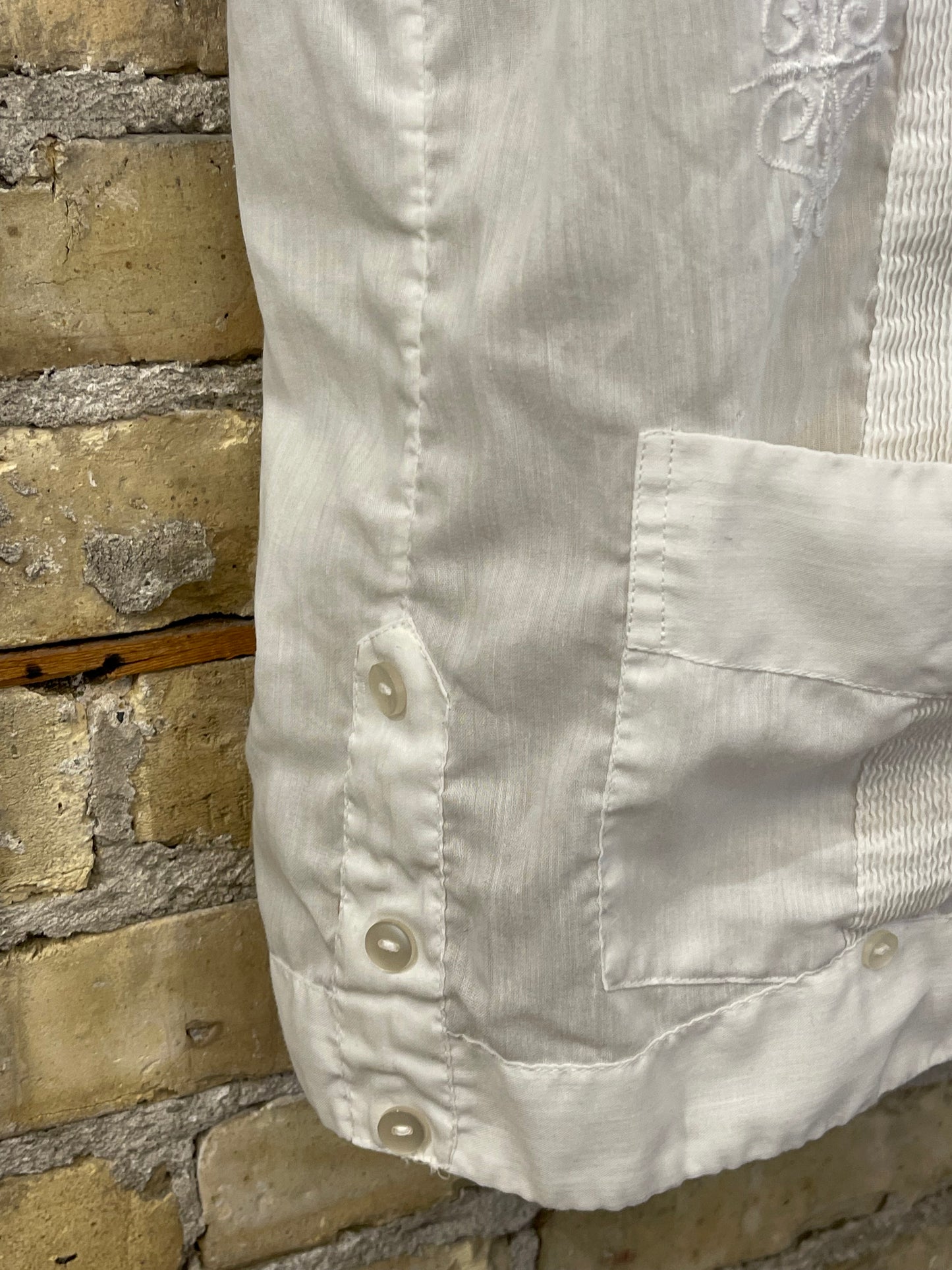 White Guayabera Shirt