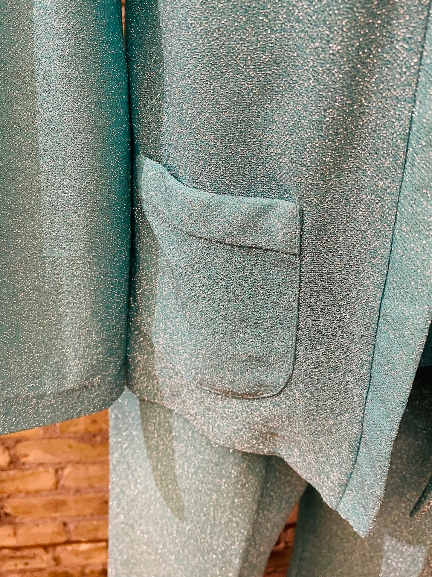 70s Teal Lurex 3 Piece - Volup Friendly!