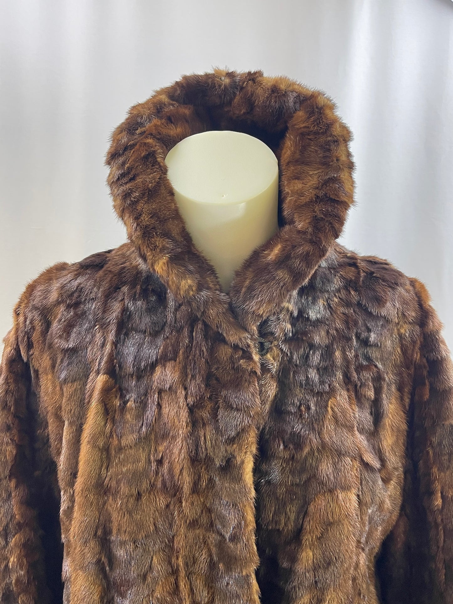 Herringbone Mink Coat