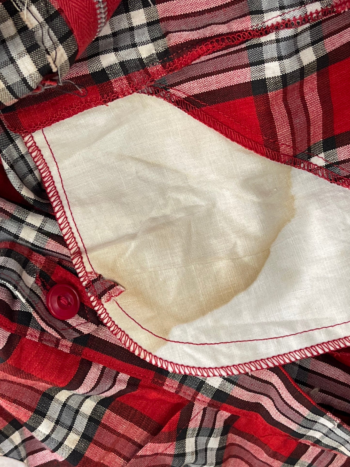 Volup Red Plaid Pedal Pushers