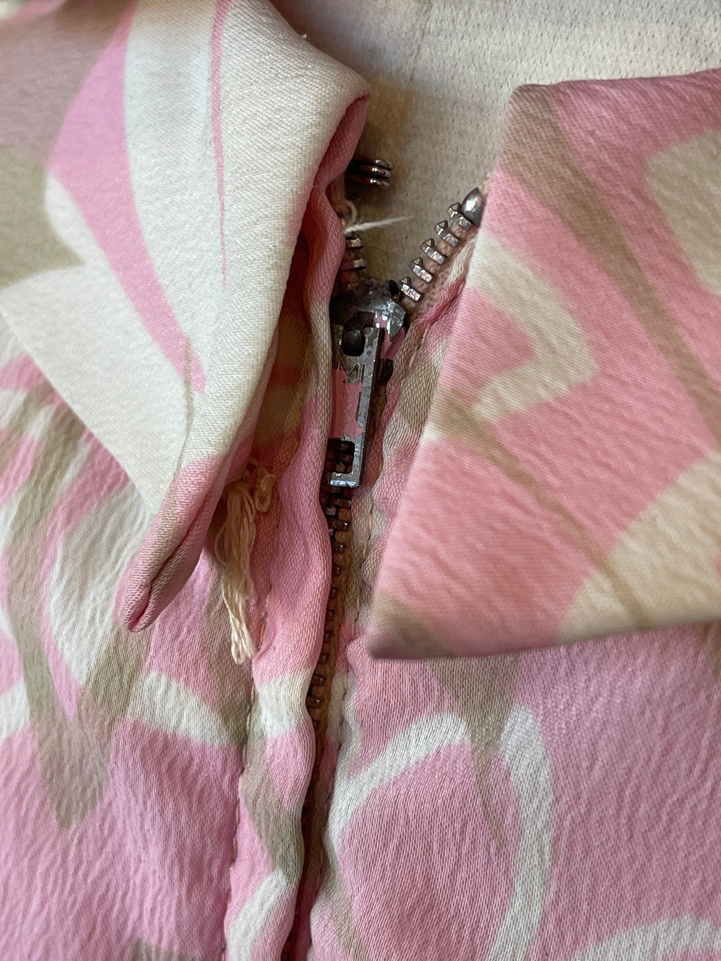 60s Mad Men Pink Floral Dress