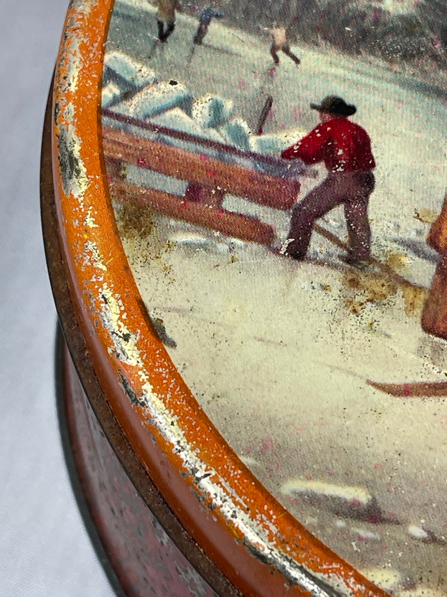 Vintage Currier & Ives Christmas Tin
