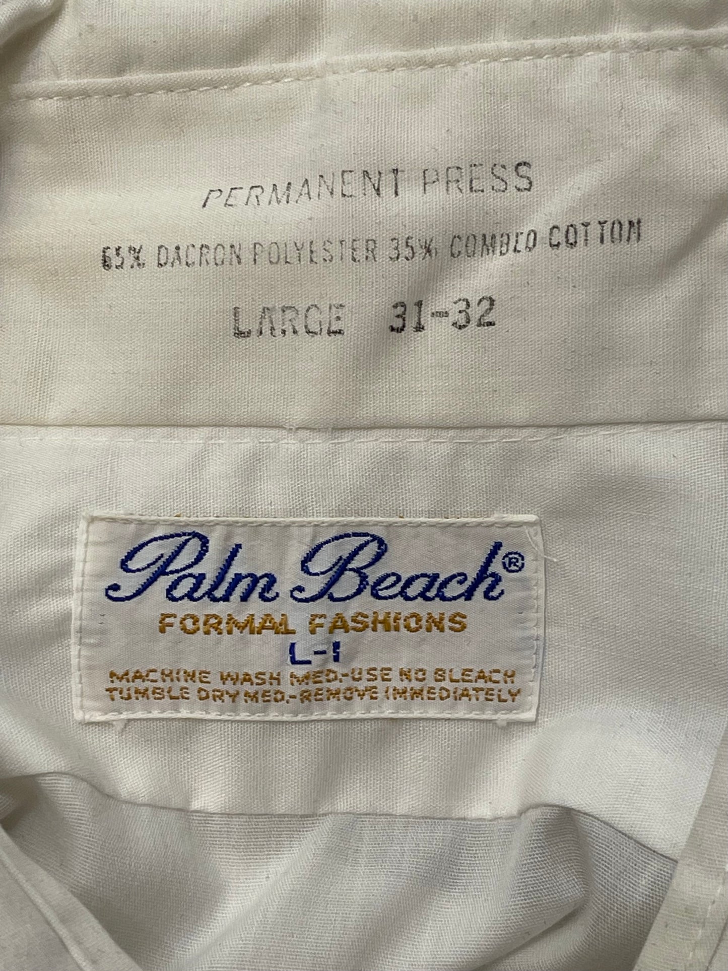 Vintage Palm Beach Ruffle Tuxedo Shirt